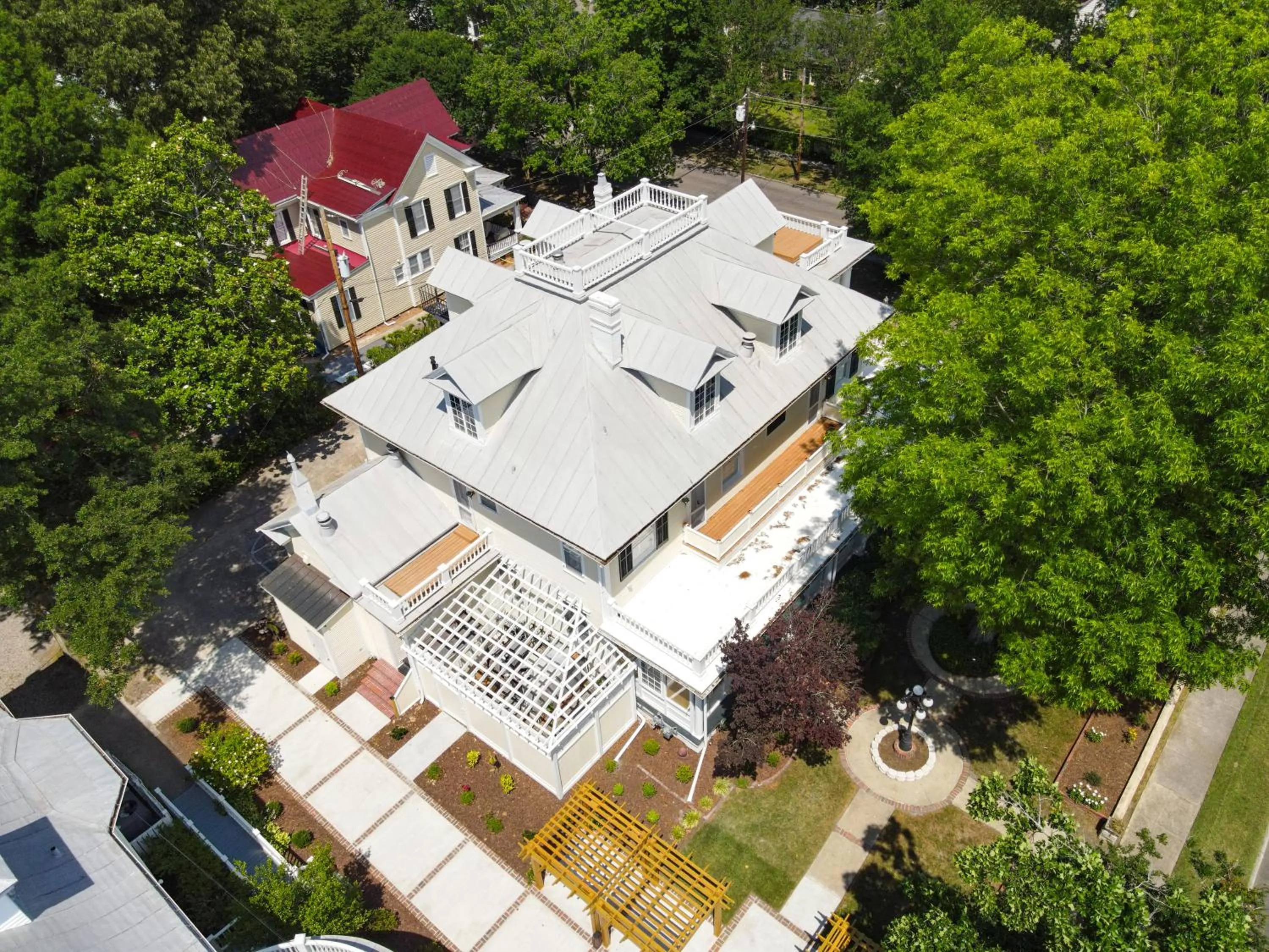 Bird's eye view in The Edenton Collection-The Granville Queen Inn