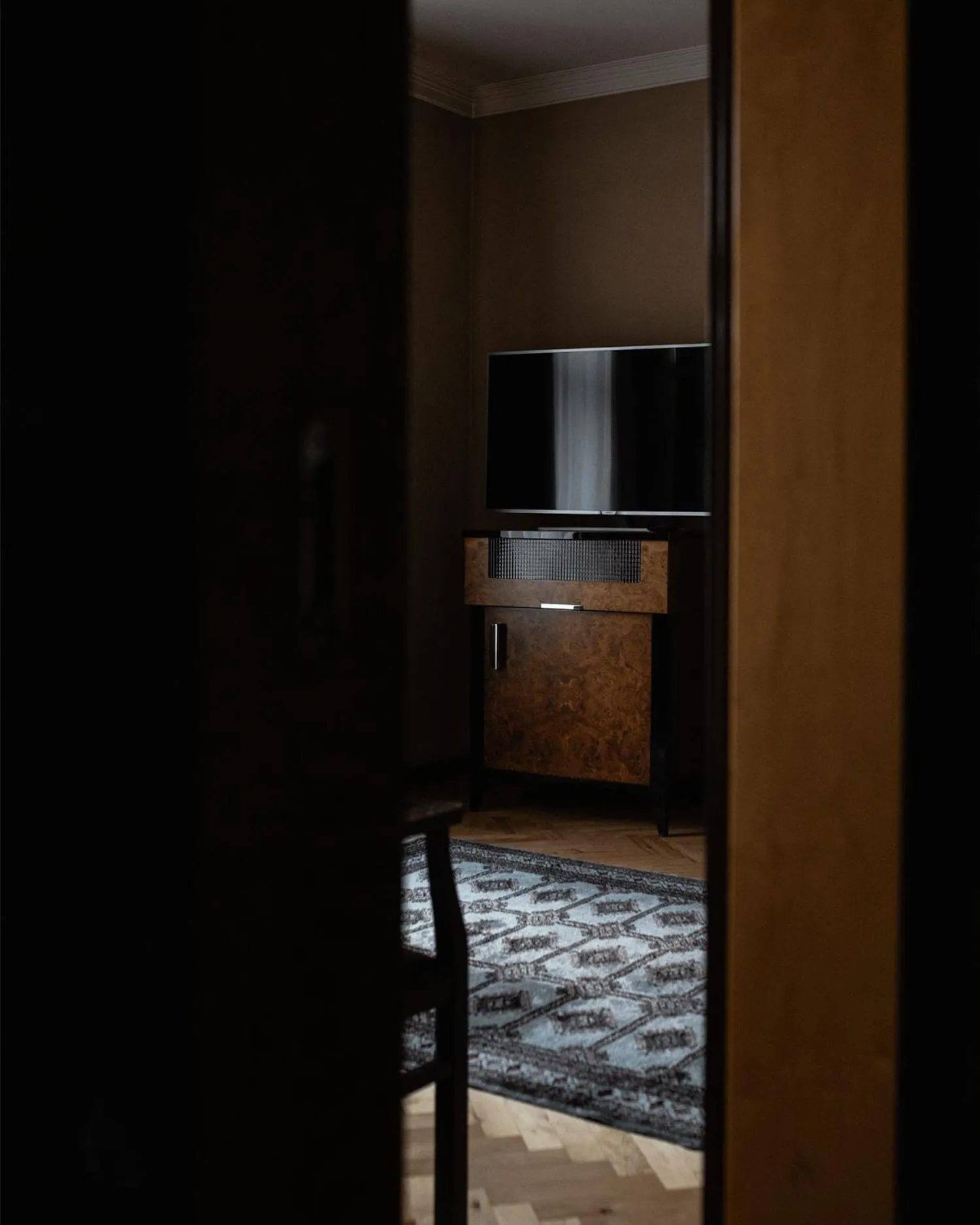 Communal lounge/ TV room in Hotel Monopol