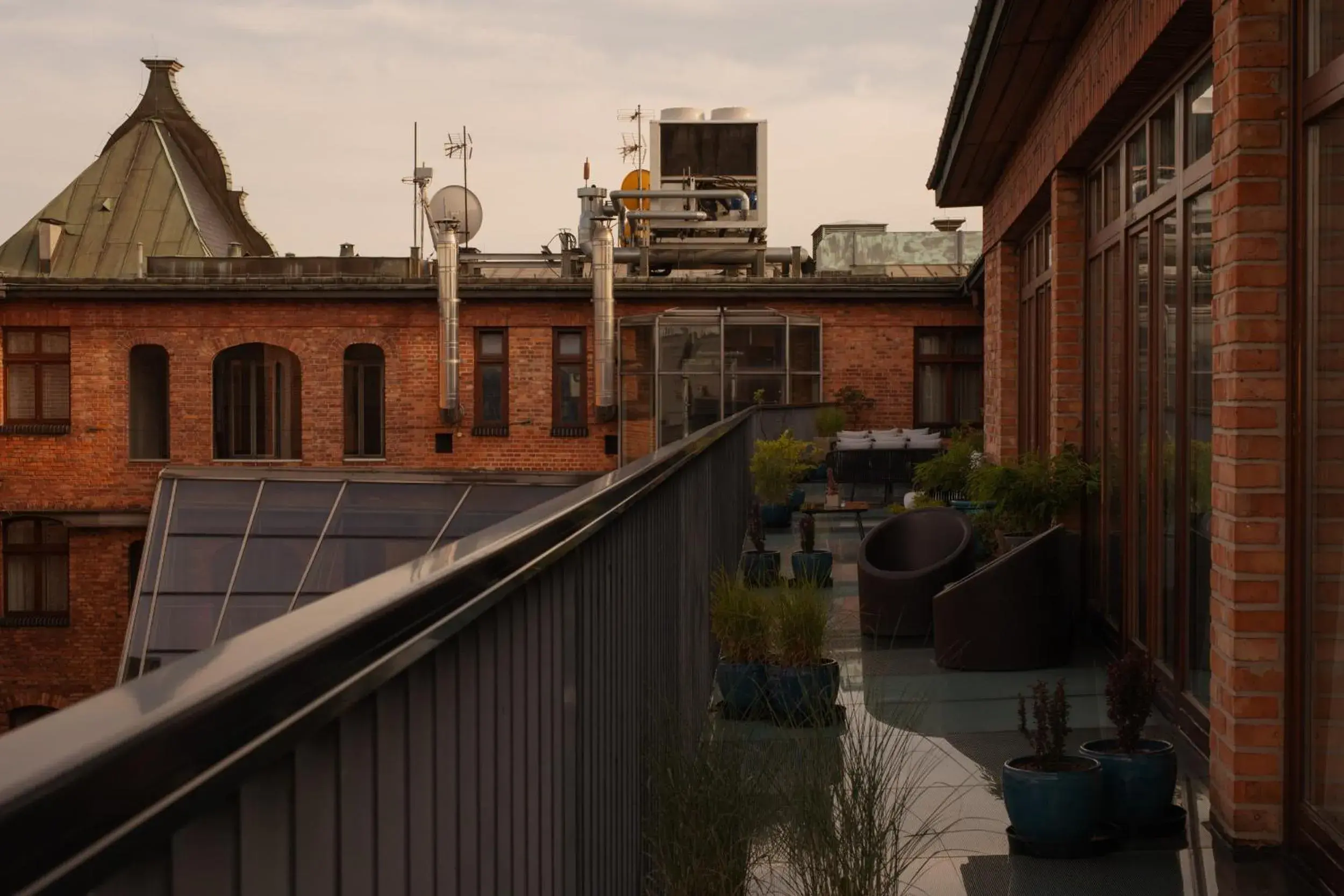 Twin Room with Terrace in Hotel Monopol Twin Room with Terrace in Hotel Monopol