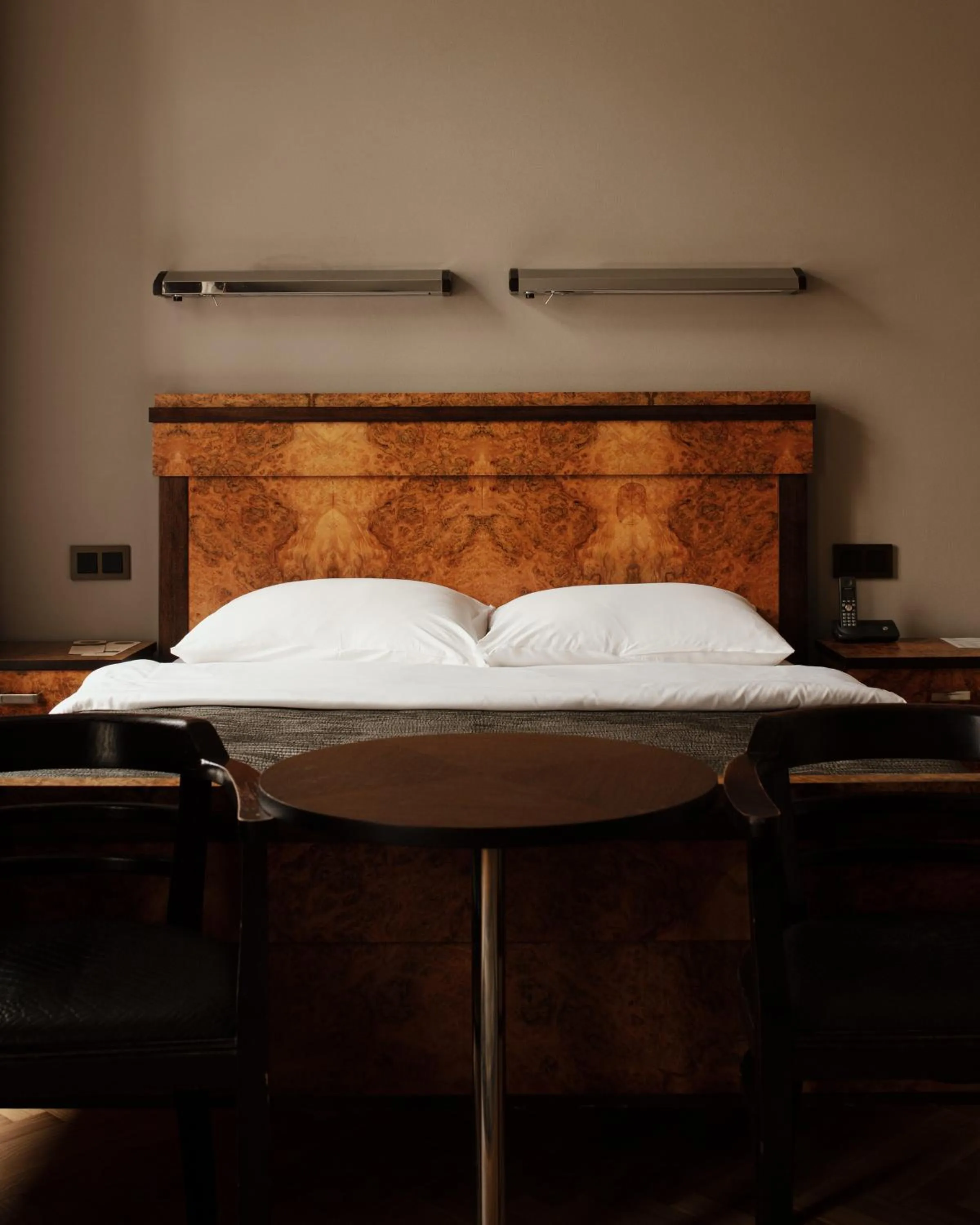 Bed in Hotel Monopol