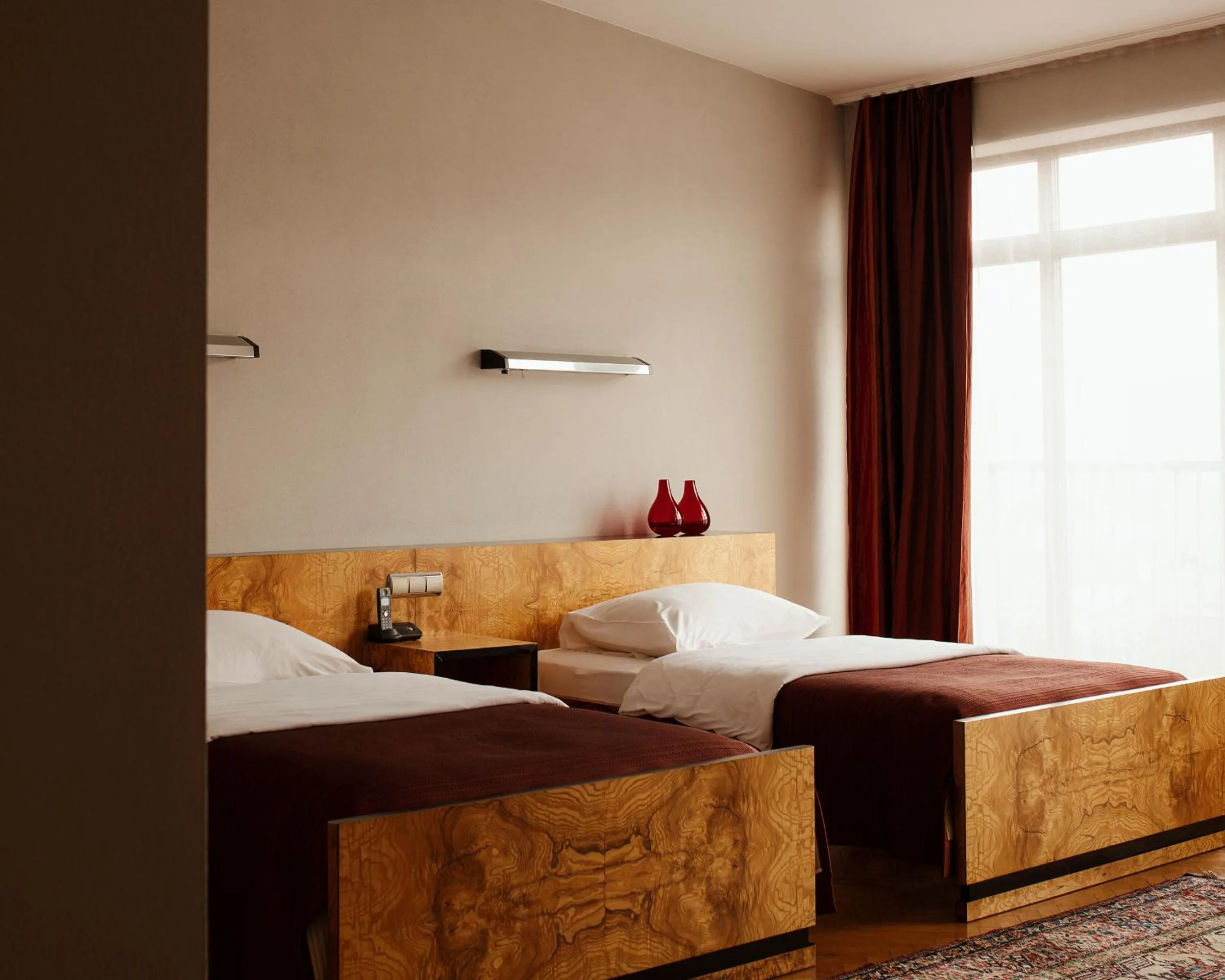 Bed in Hotel Monopol