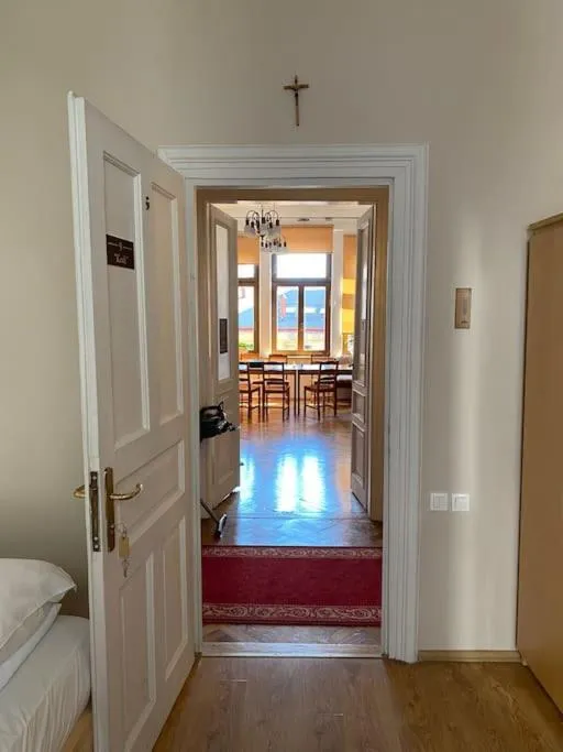 Dining area, Bed in Aparthotel Maria
