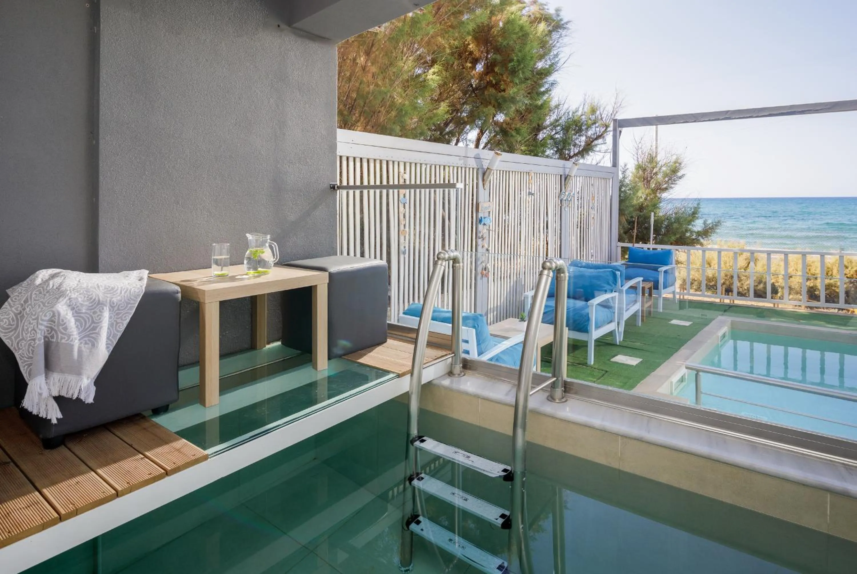 Pool view in Seaside Gouves