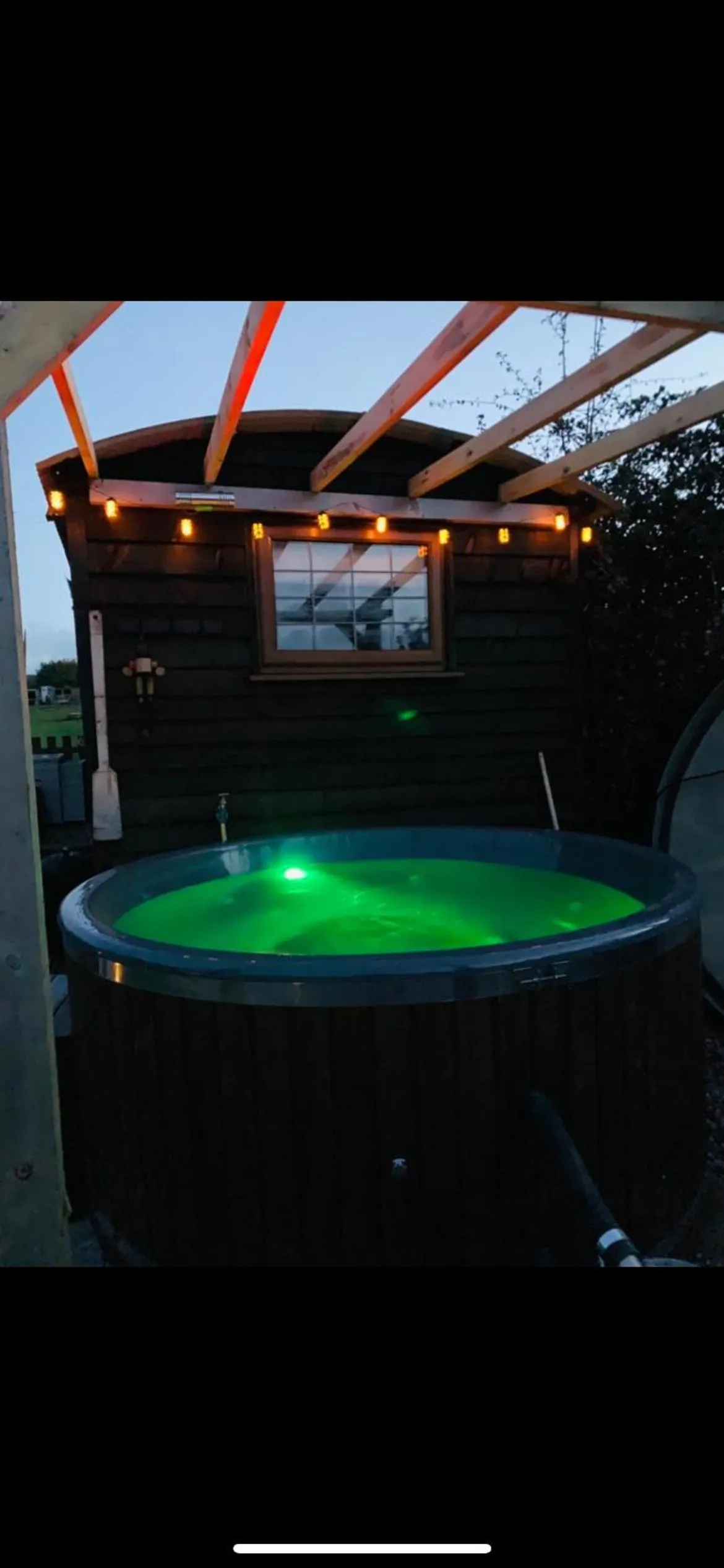 Four seasons mini zoo with wood fuel hot tub Country retreat