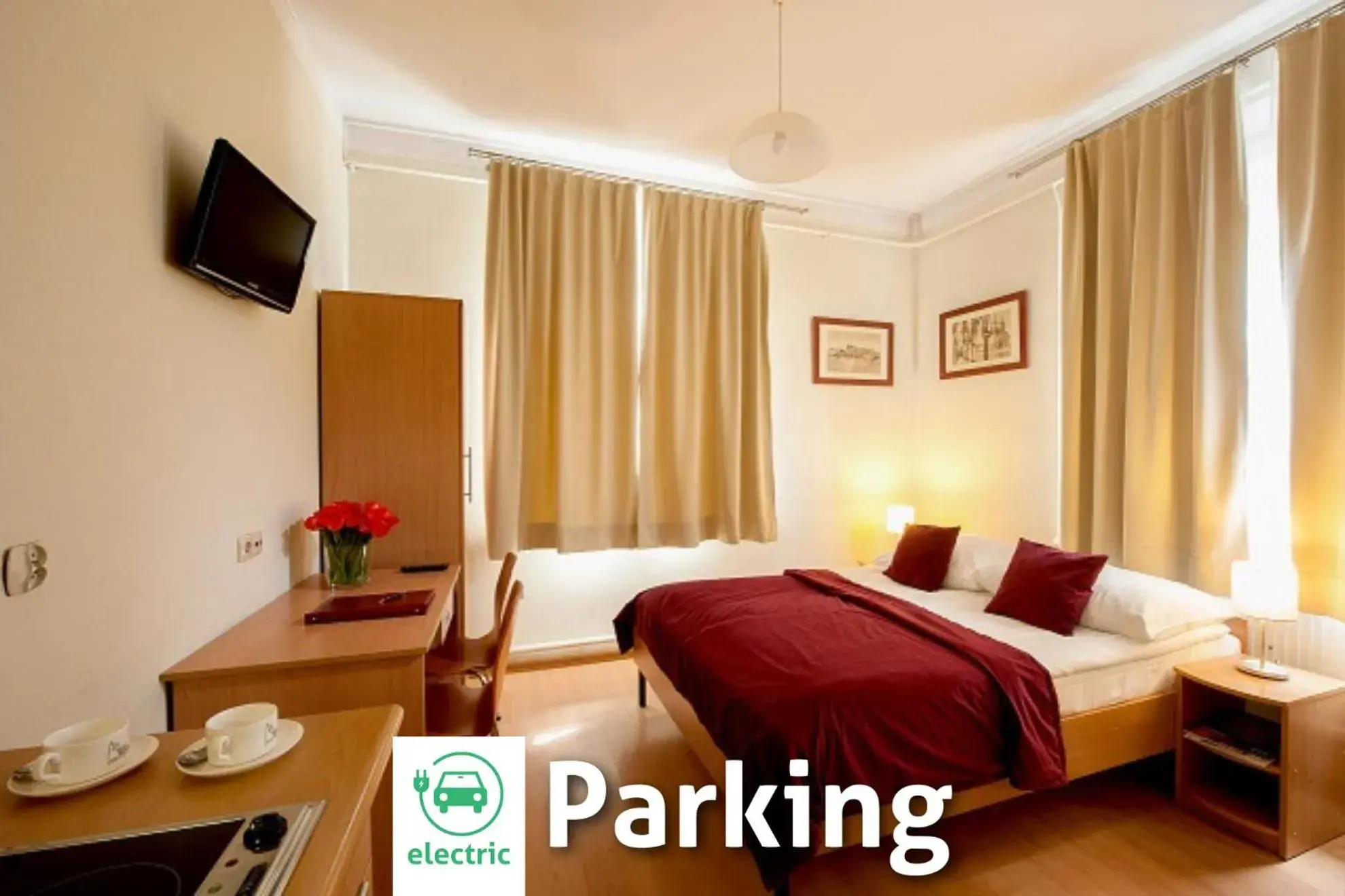 Bed in Mały Kraków Aparthotel Bed in Mały Kraków Aparthotel