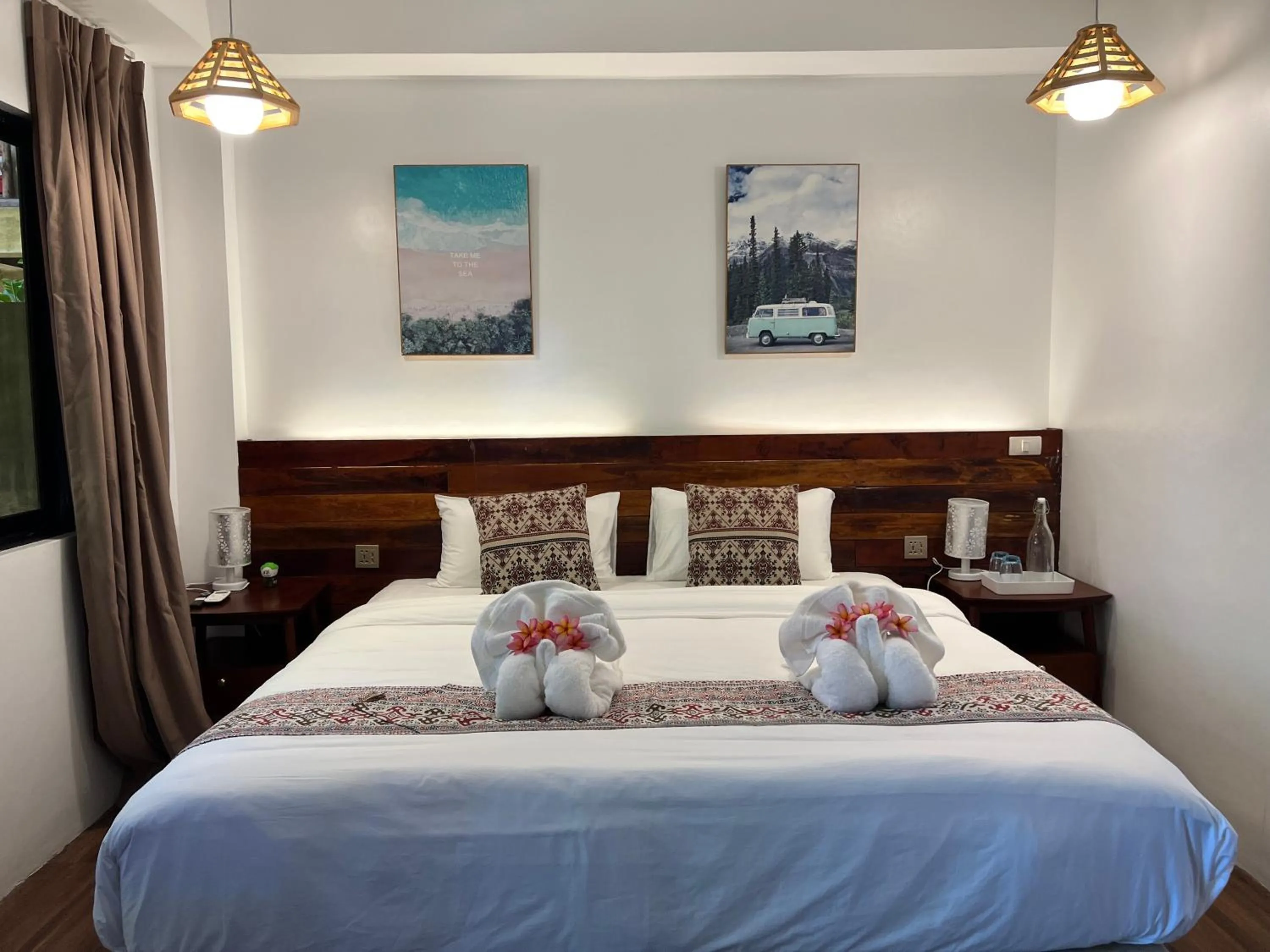 Bed in Infinity Diving Resort and Residences