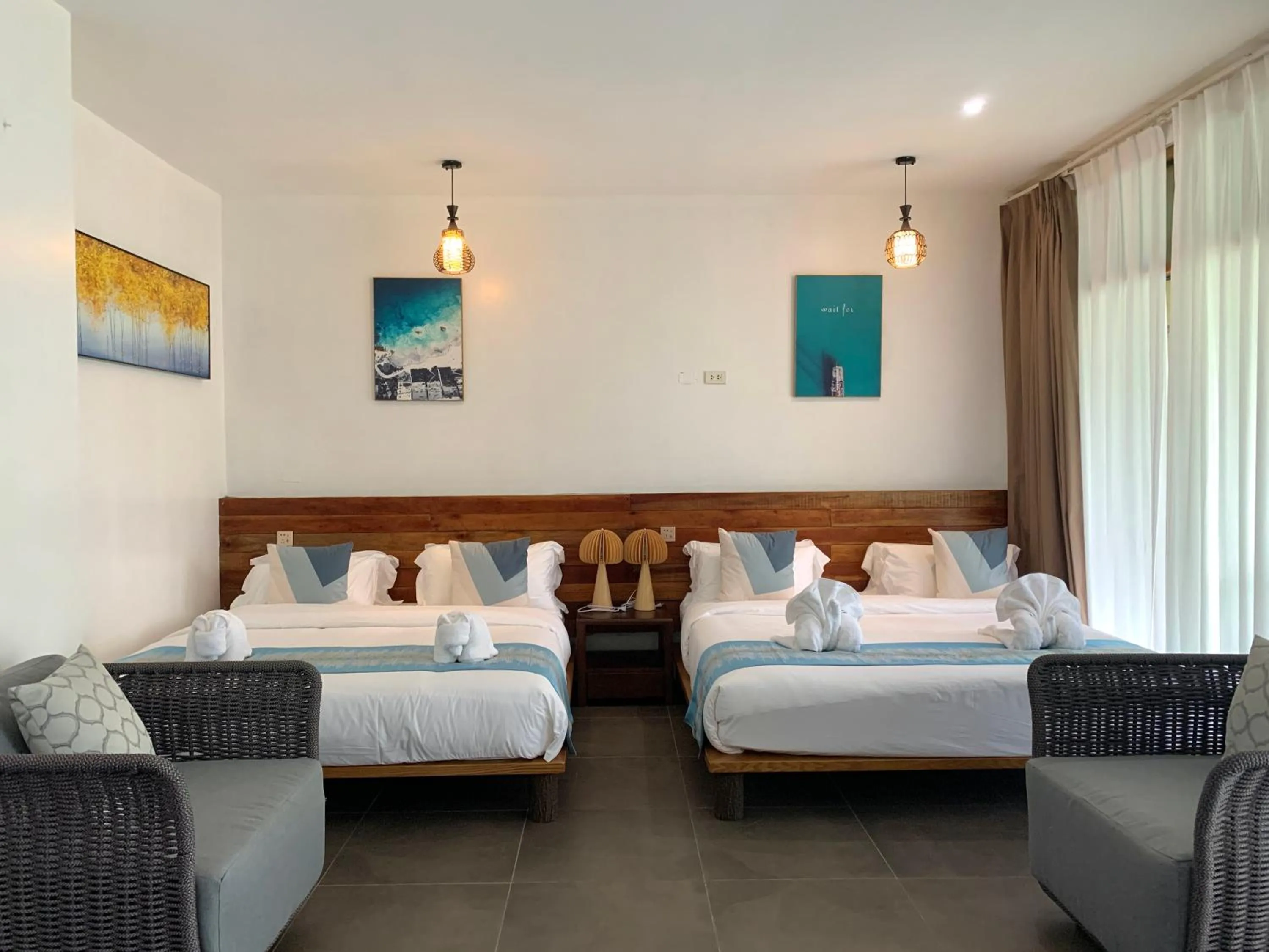 Bed in Infinity Diving Resort and Residences