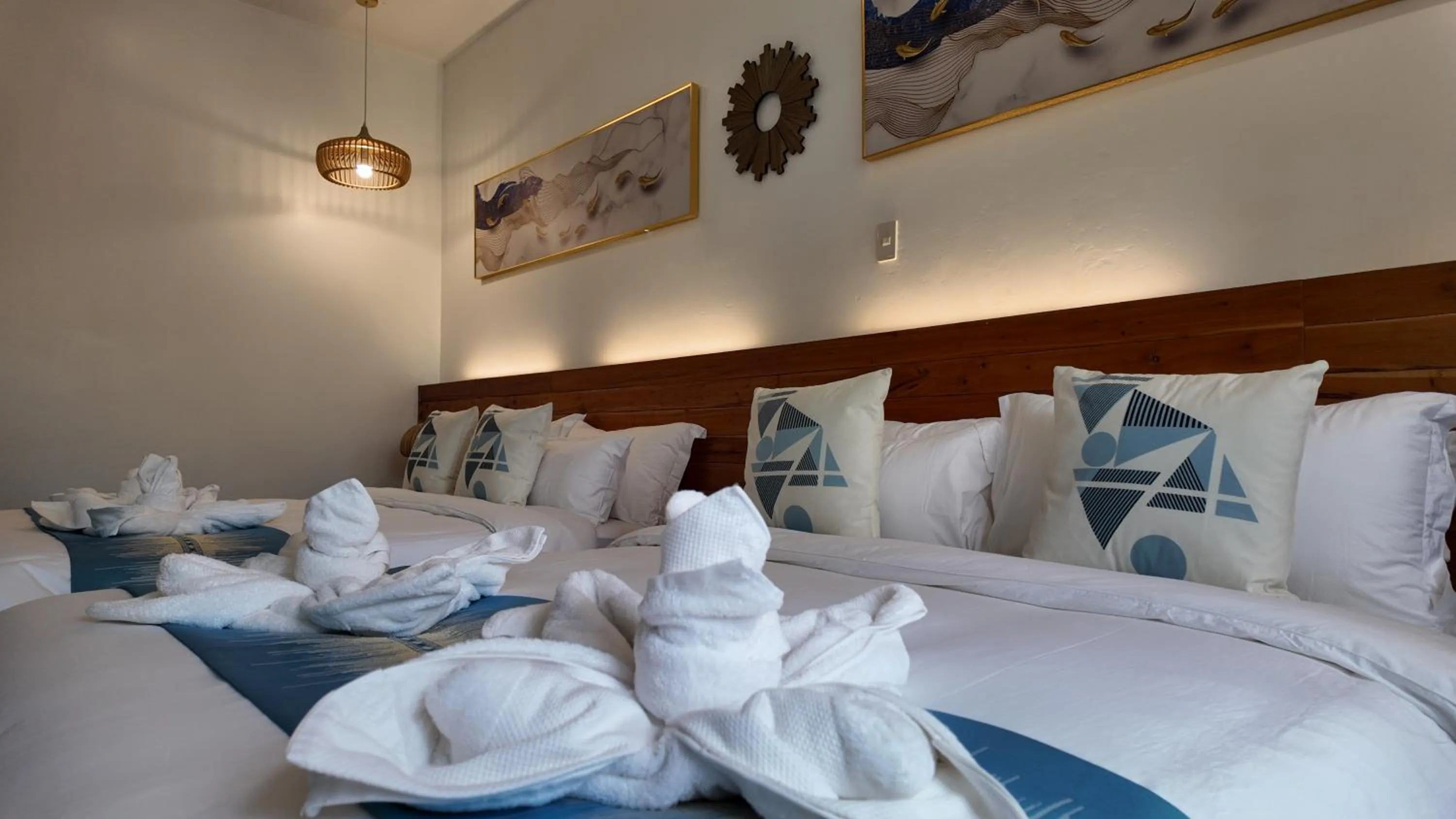 Bed in Infinity Diving Resort and Residences