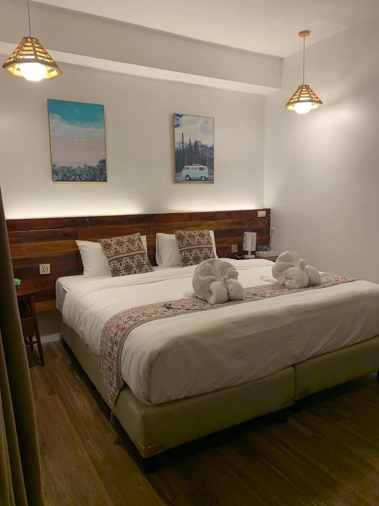 Bed in Infinity Diving Resort and Residences