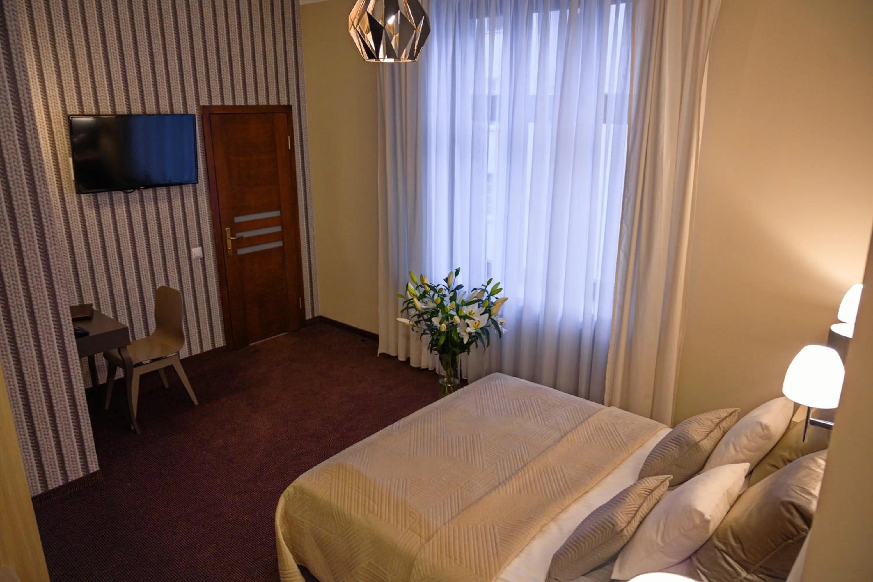 Bed in Hotel Kazimierz II