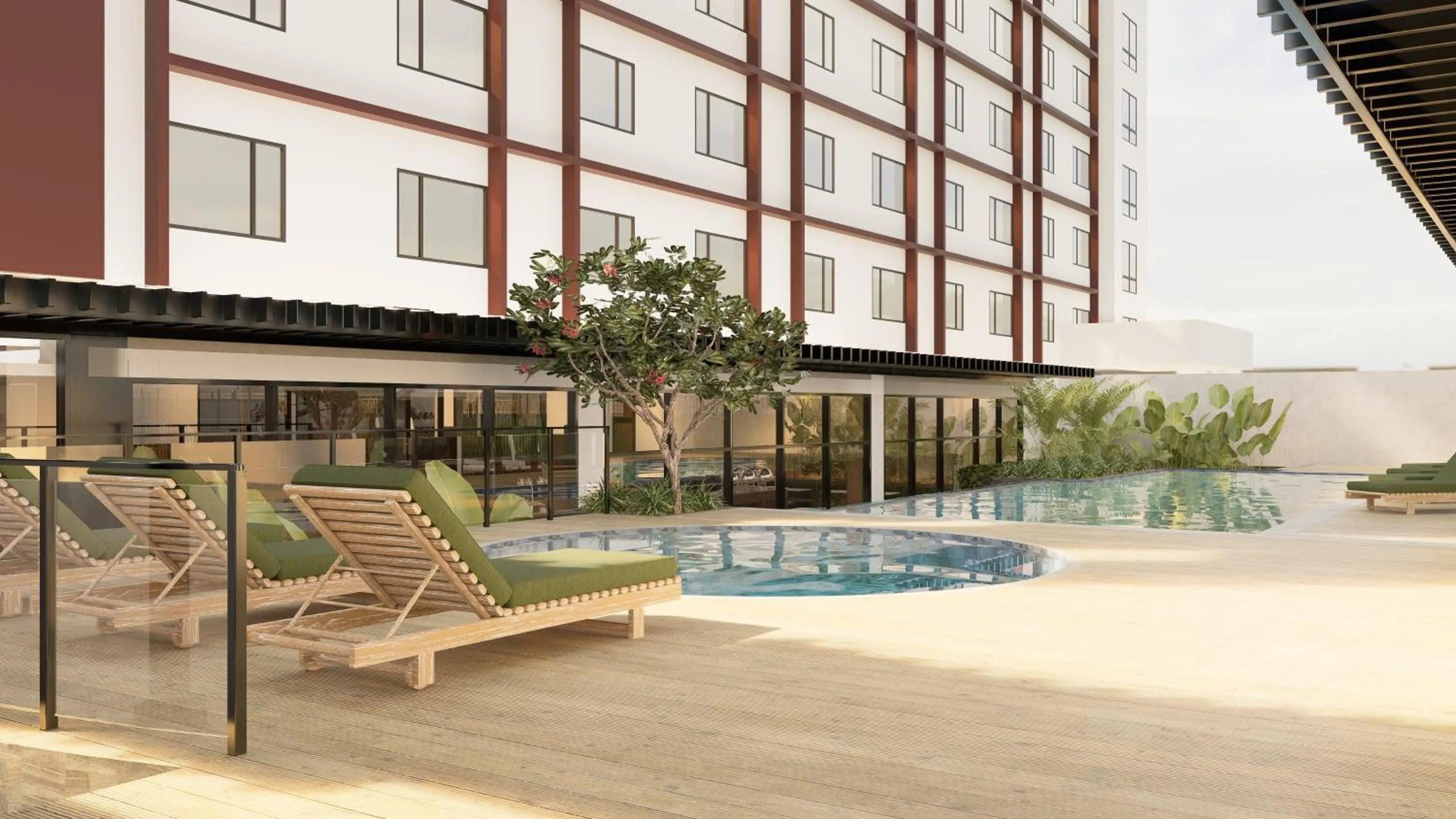 Pool view in Seda Centrio Newly Renovated