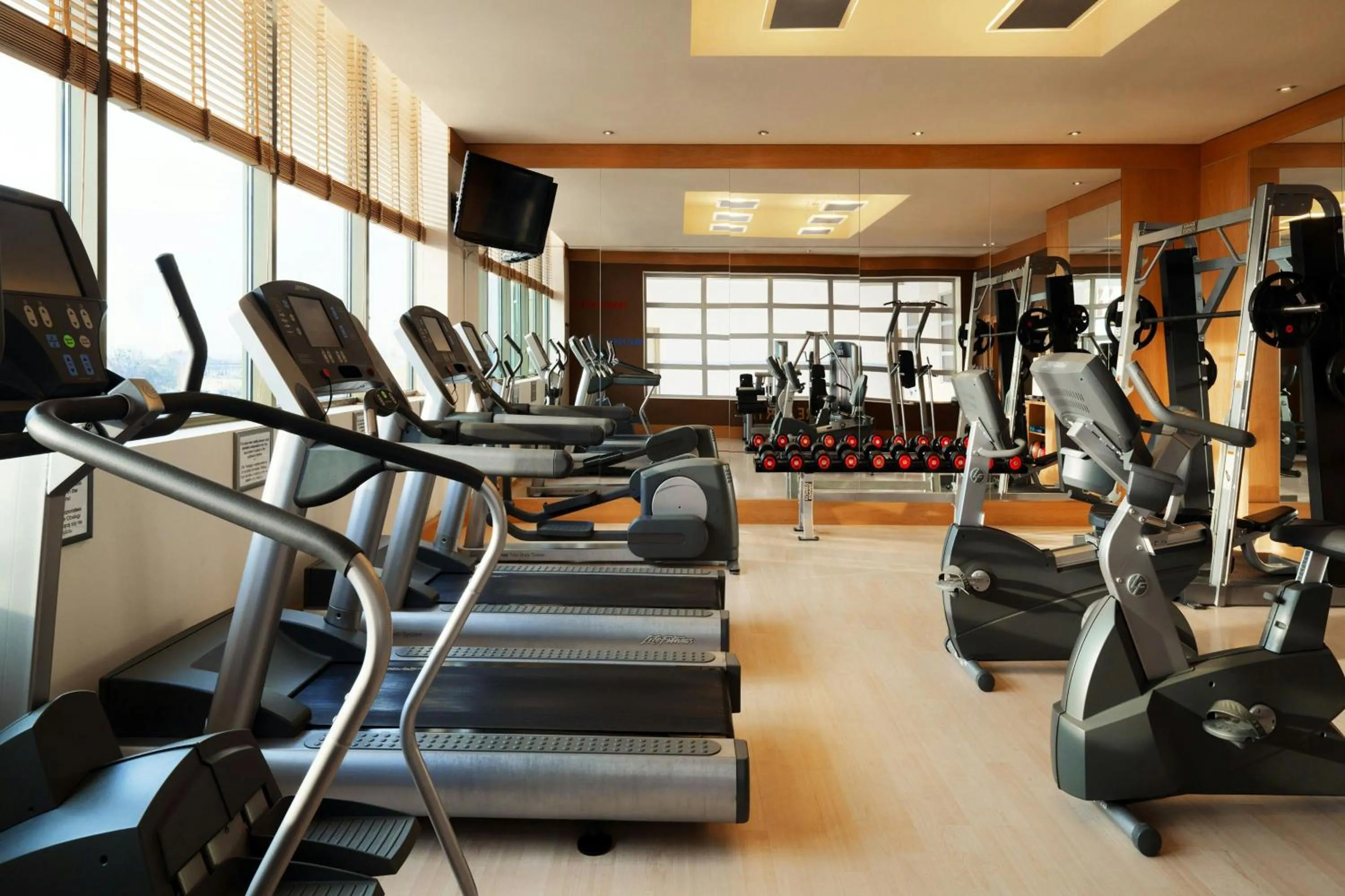 Fitness centre/facilities in Sheraton Poznan Hotel