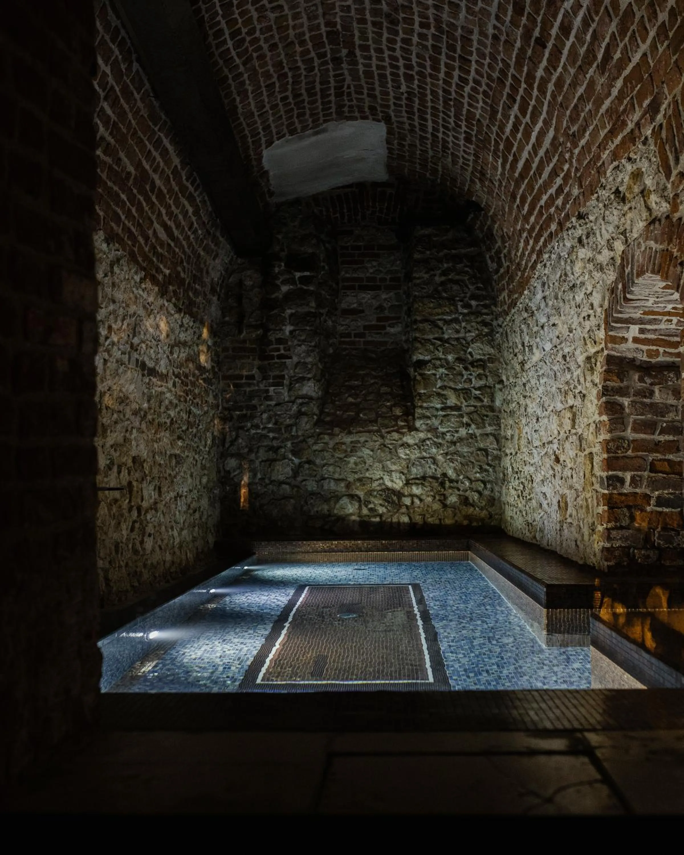 Pool view in Hotel Stary