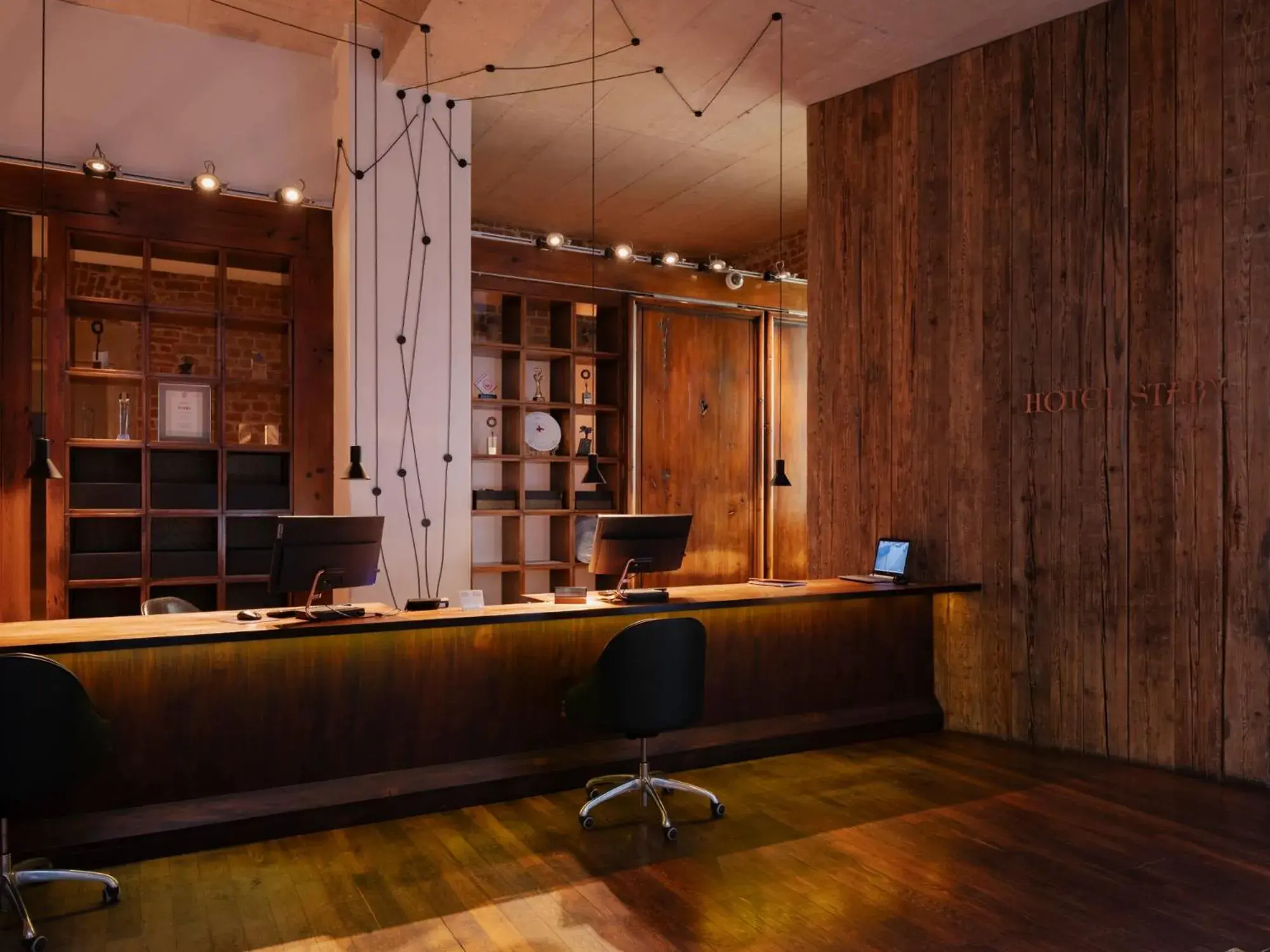 Lobby or reception in Hotel Stary Lobby or reception in Hotel Stary