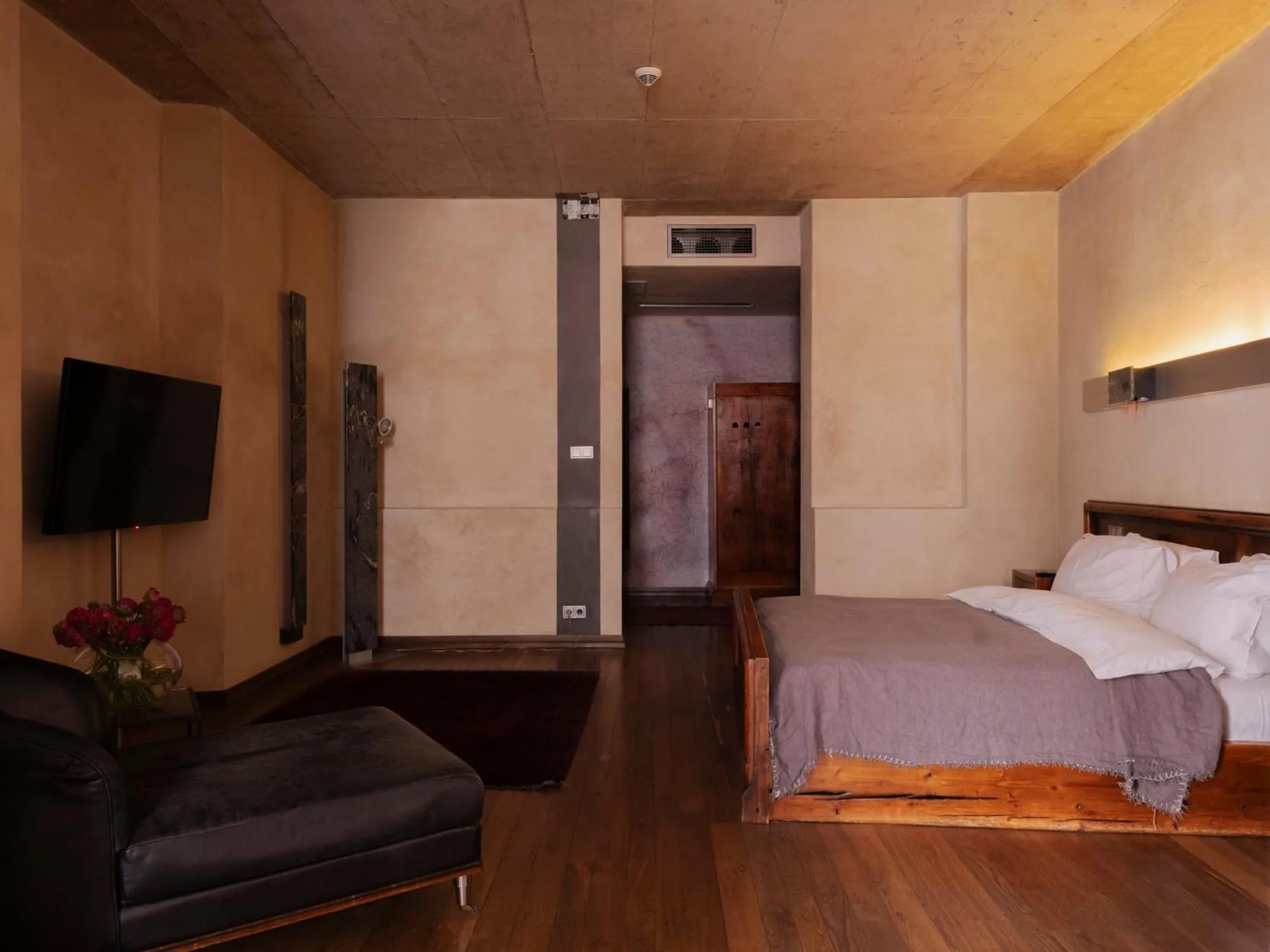 Living room, Bed in Hotel Stary