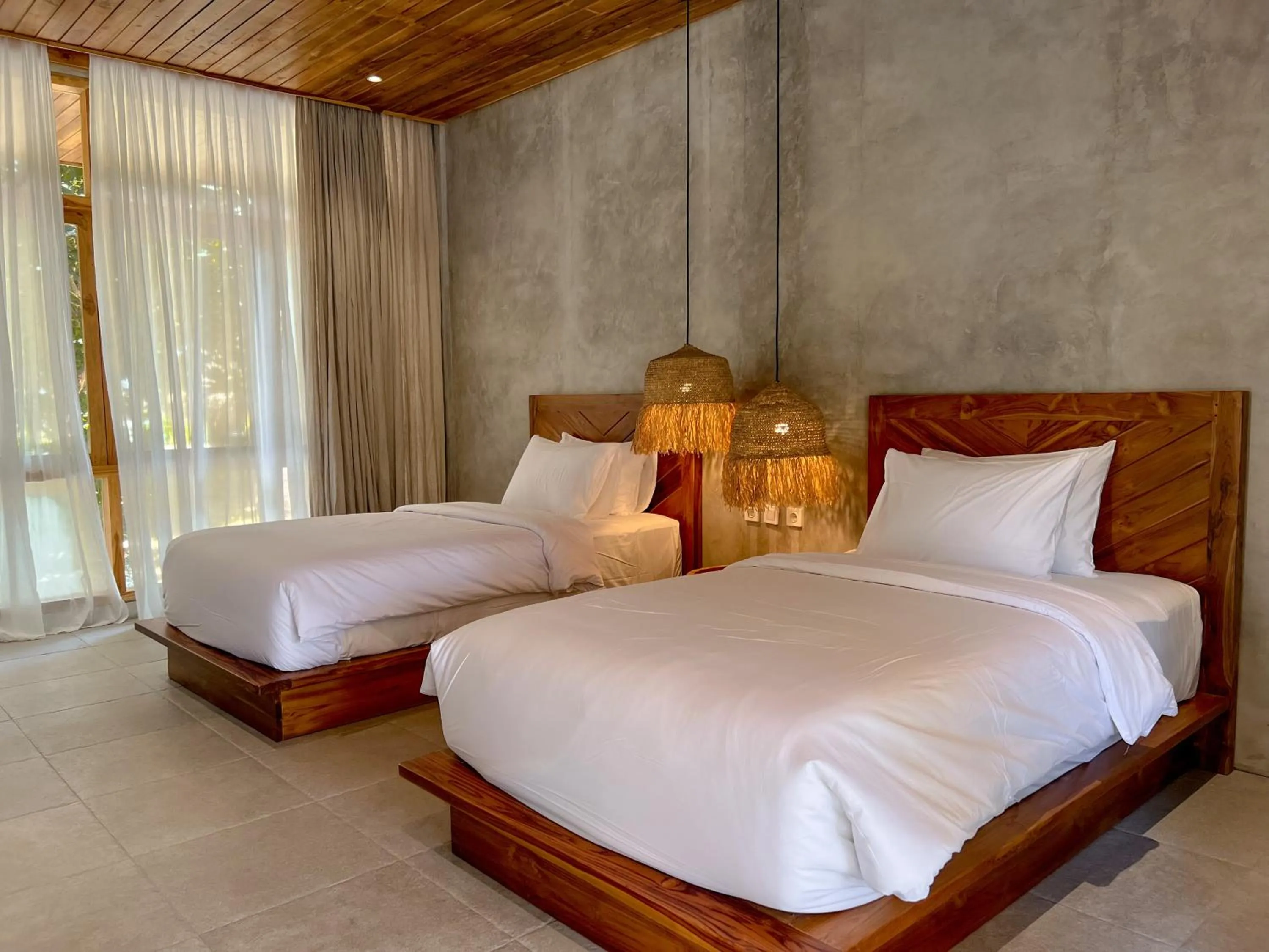 Bed in Diamond Beach Villas