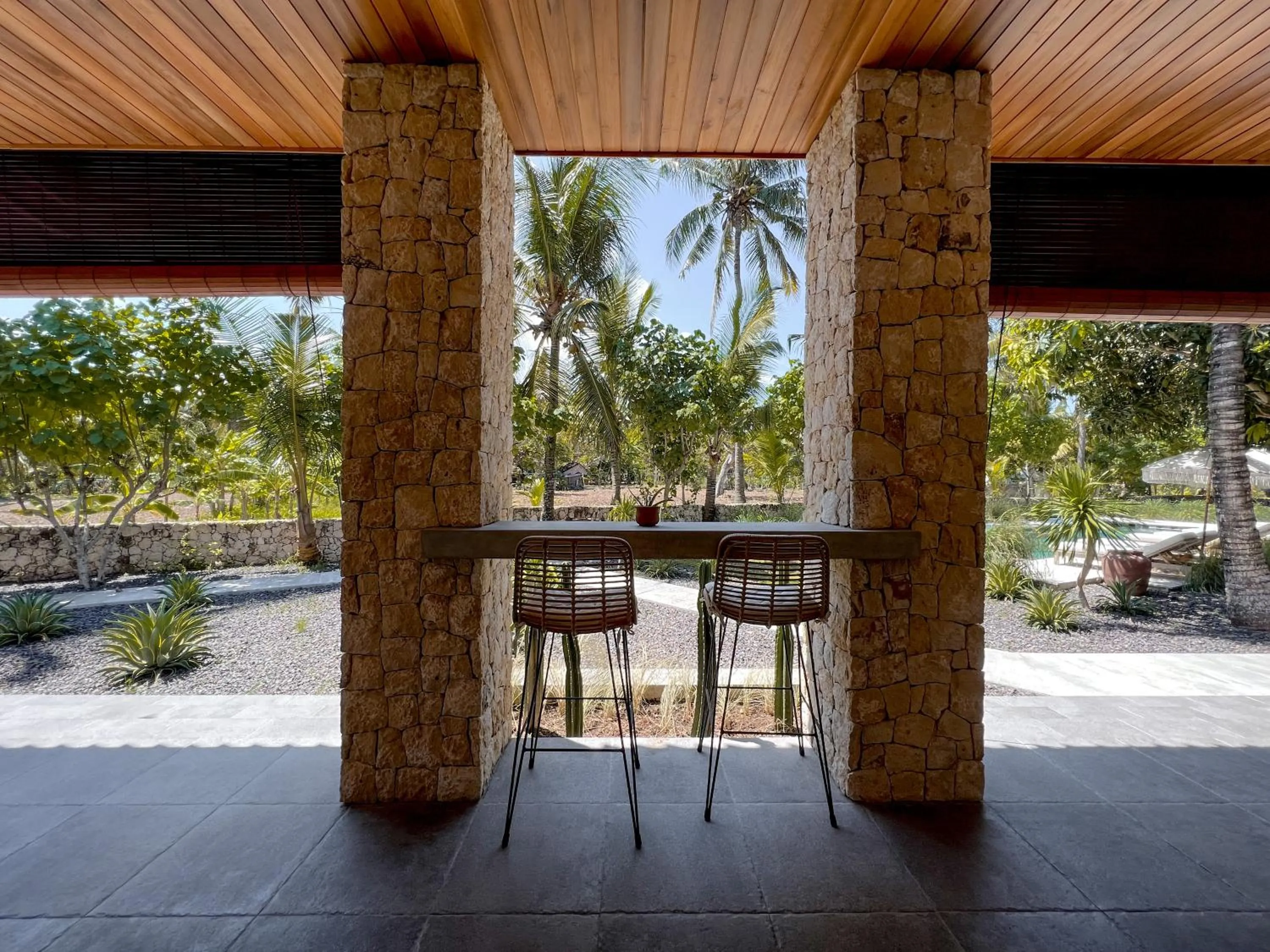 Seating area in Diamond Beach Villas