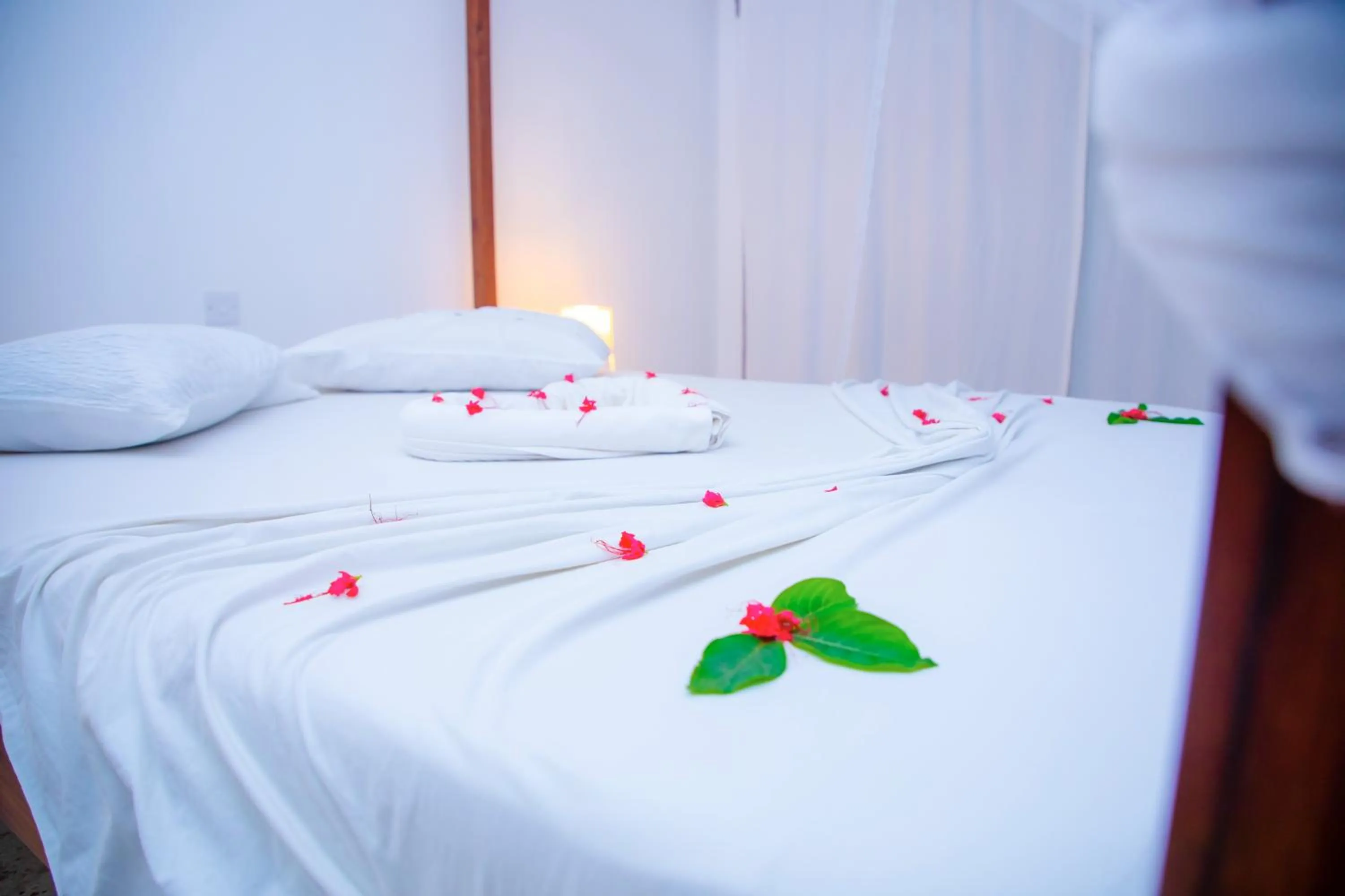 Bed in Art Hotel Zanzibar