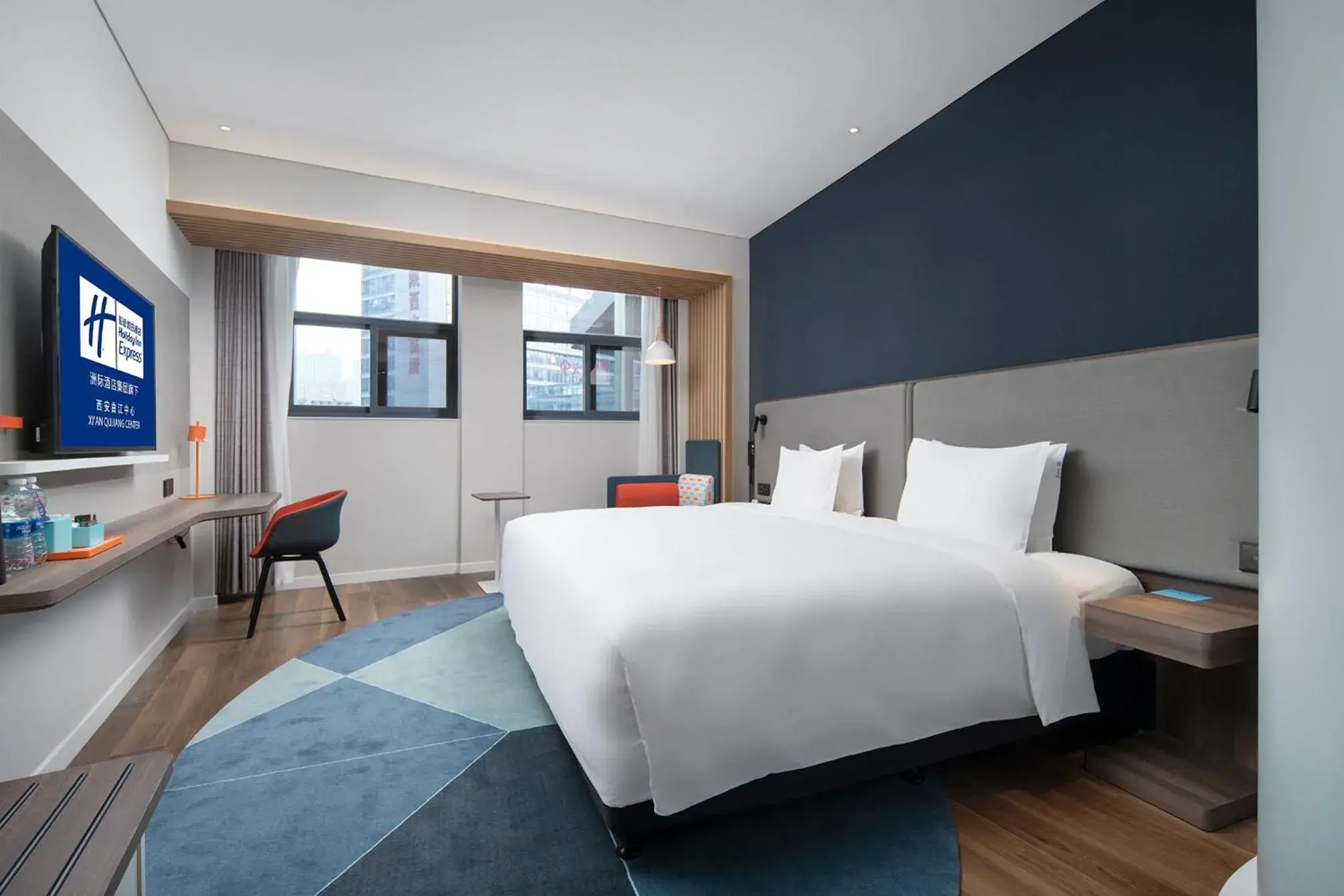 Bed in Holiday Inn Express Xi'an Qujiang Center by IHG Bed in Holiday Inn Express Xi'an Qujiang Center by IHG