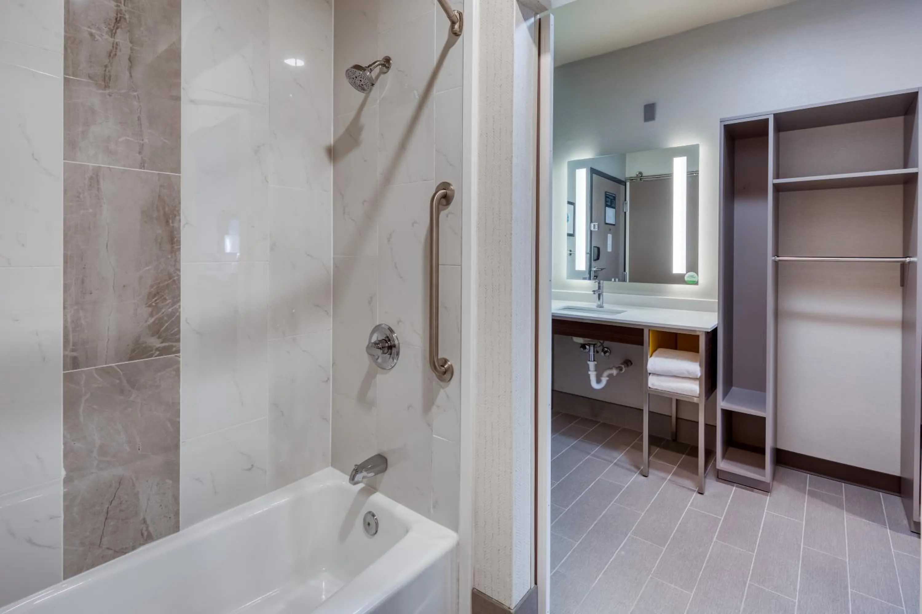 Shower in Holiday Inn Kansas City - Downtown by IHG
