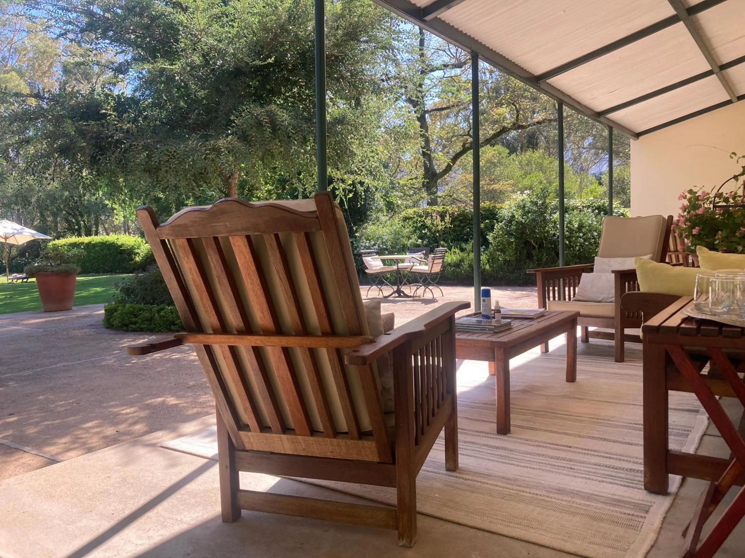 Patio in Bartholomeus Klip Farmhouse at Elandsberg Nature Reserve