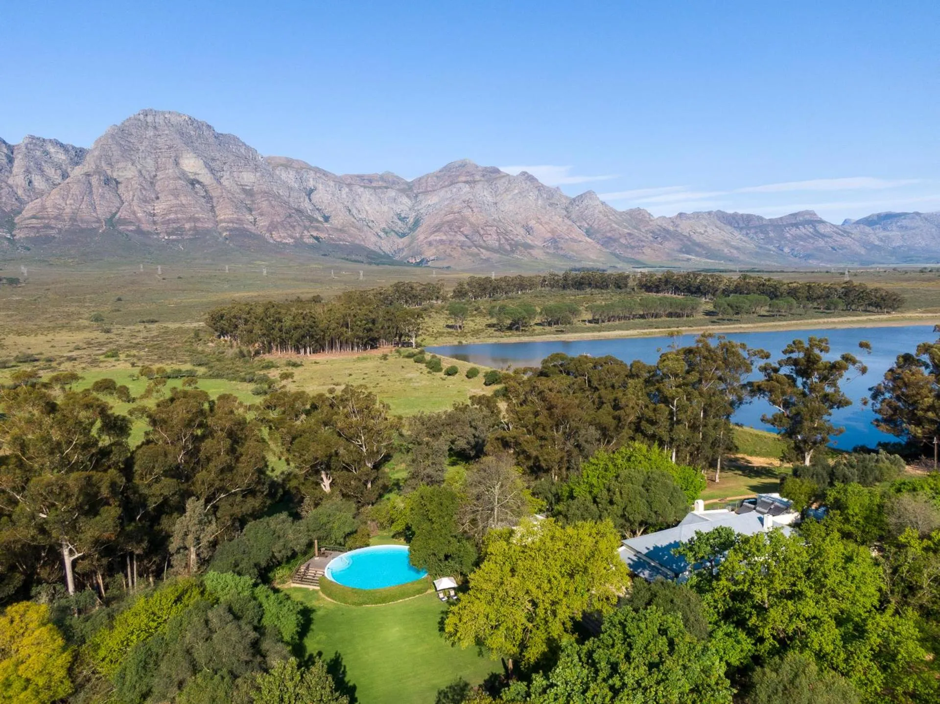 View (from property/room) in Bartholomeus Klip Farmhouse at Elandsberg Nature Reserve