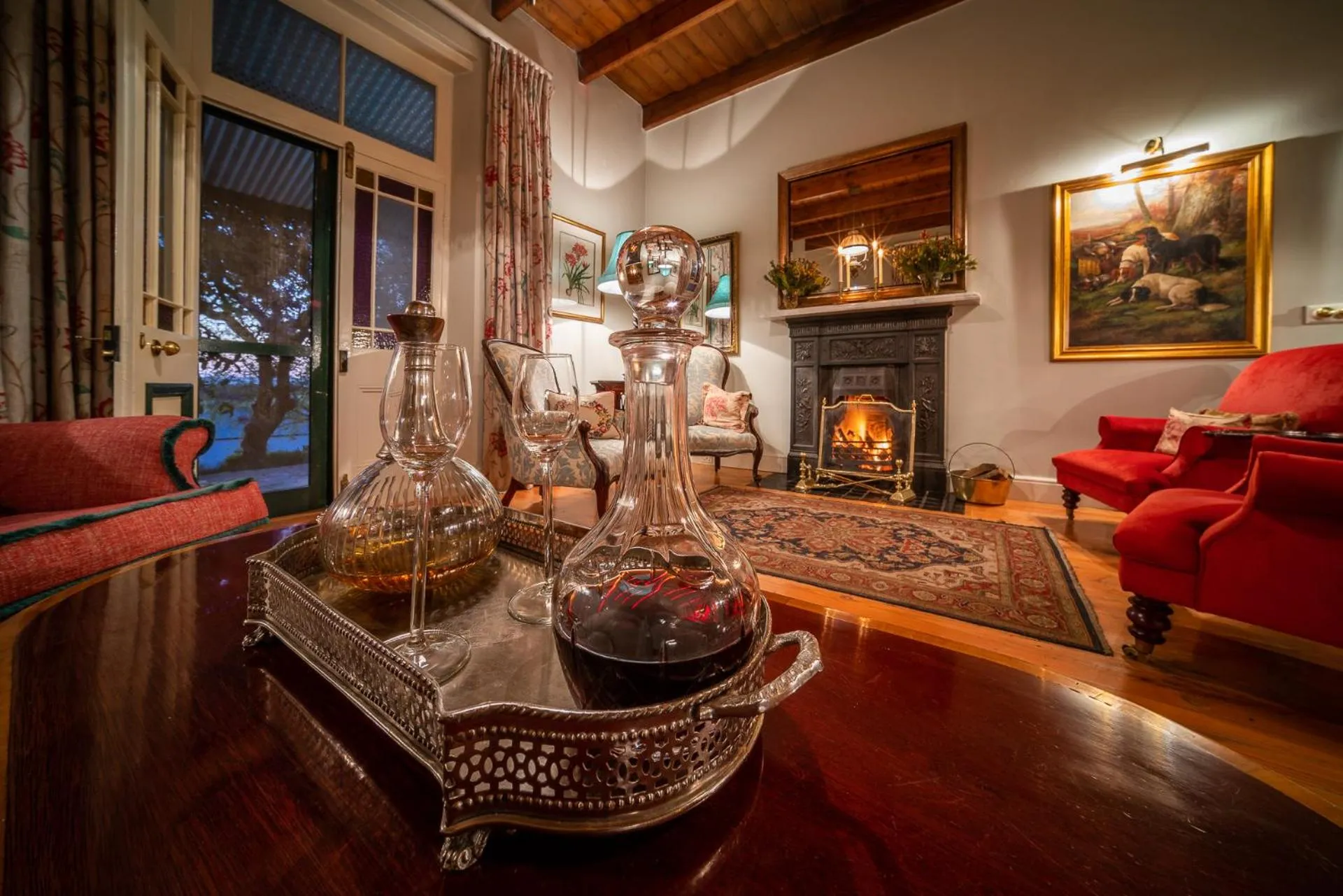 Communal lounge/ TV room in Bartholomeus Klip Farmhouse