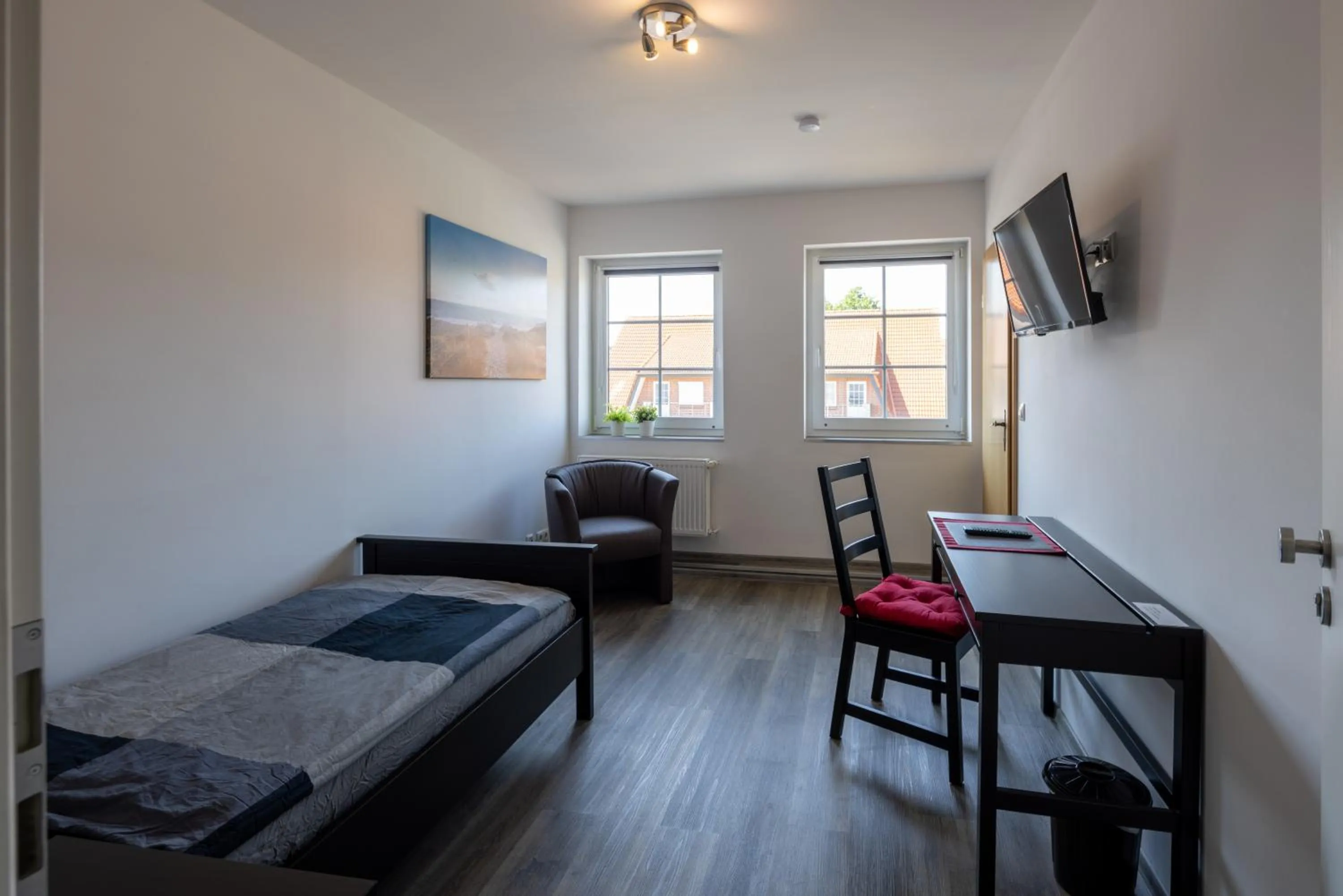 Gästehaus Olympia Wilhelmshaven - Moderne Einzelzimmer mit eigenem Bad für Monteure