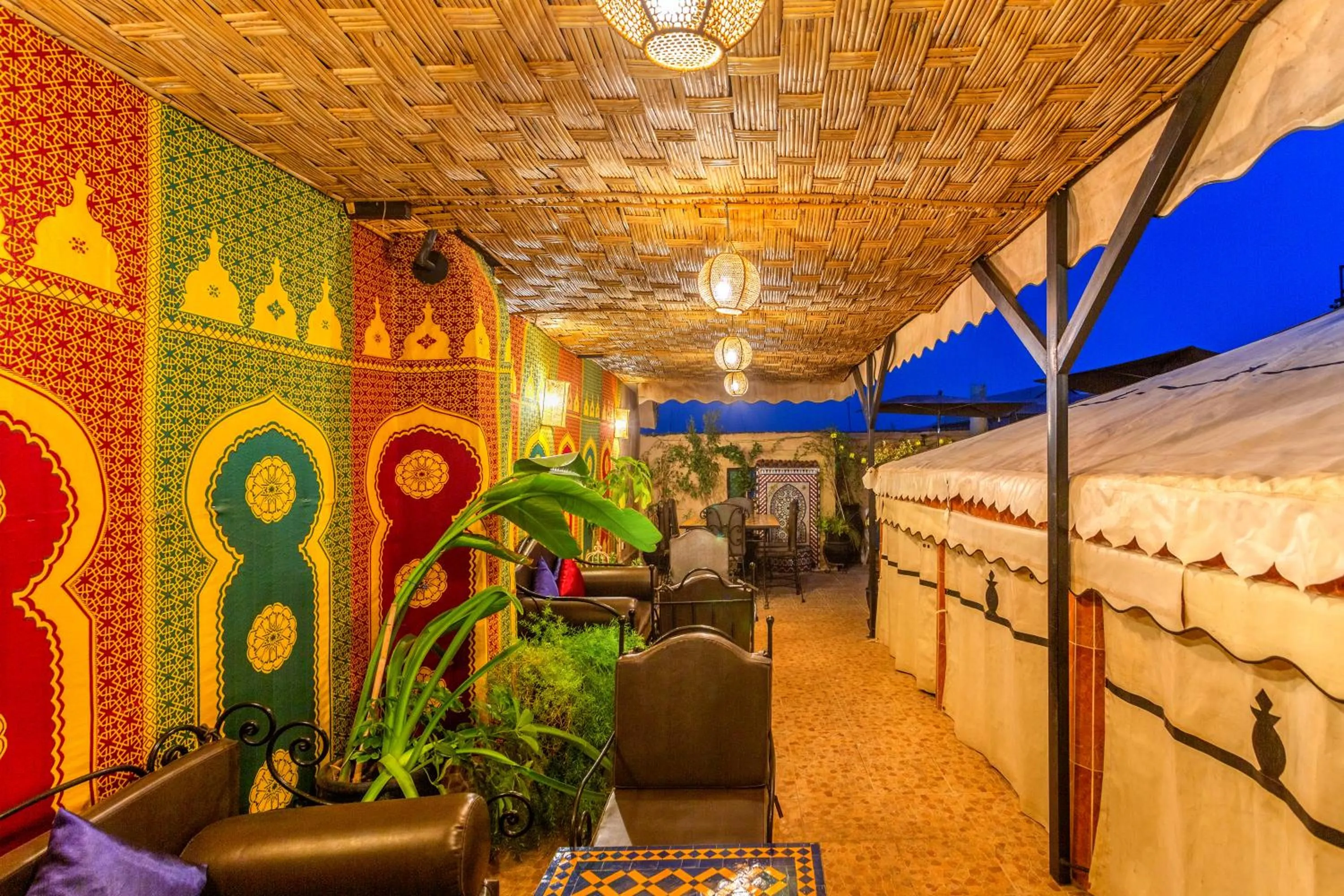 Patio in Riad La Porte d'Or & SPA