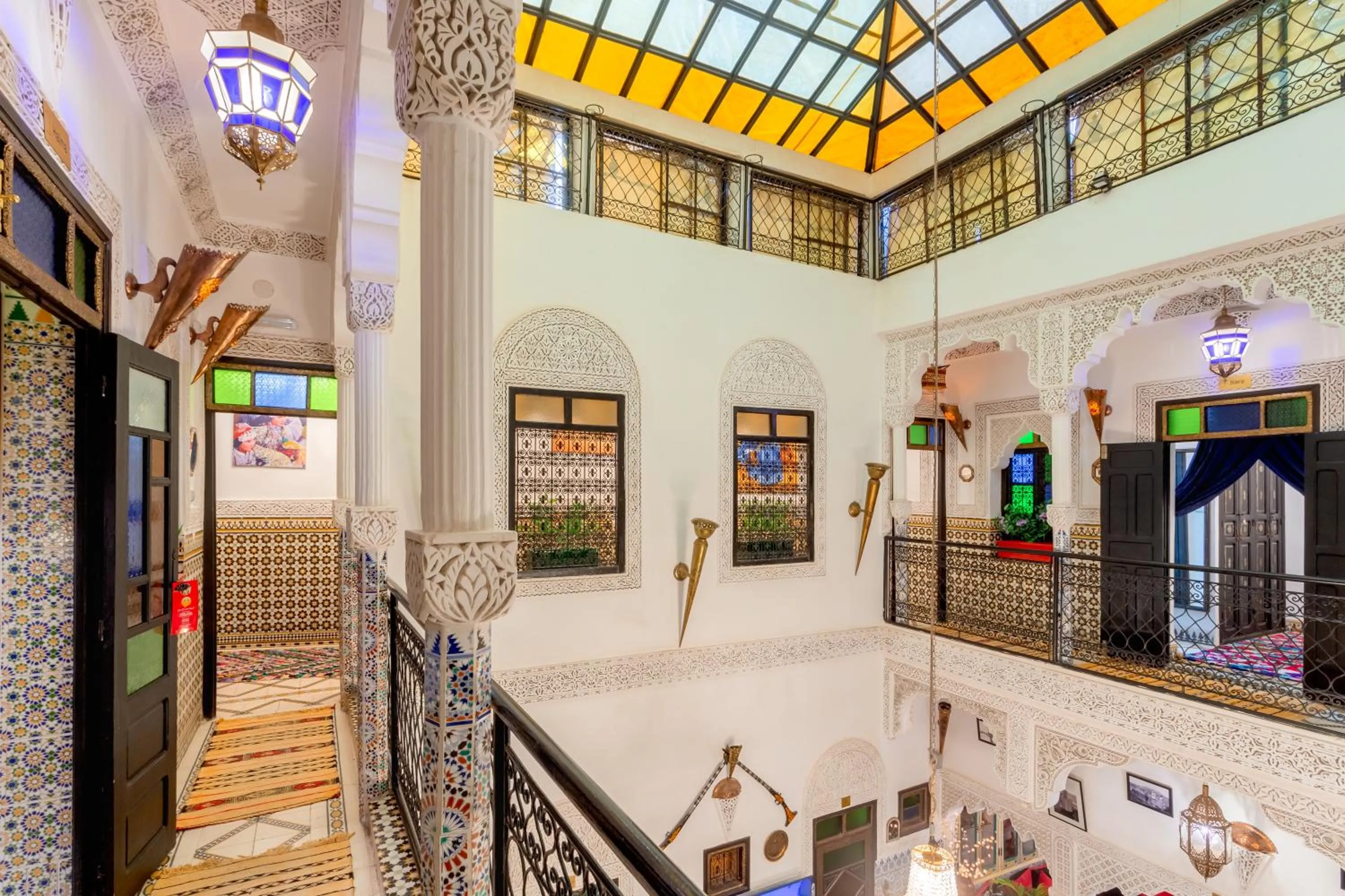 Inner courtyard view in Riad La Porte d'Or & SPA