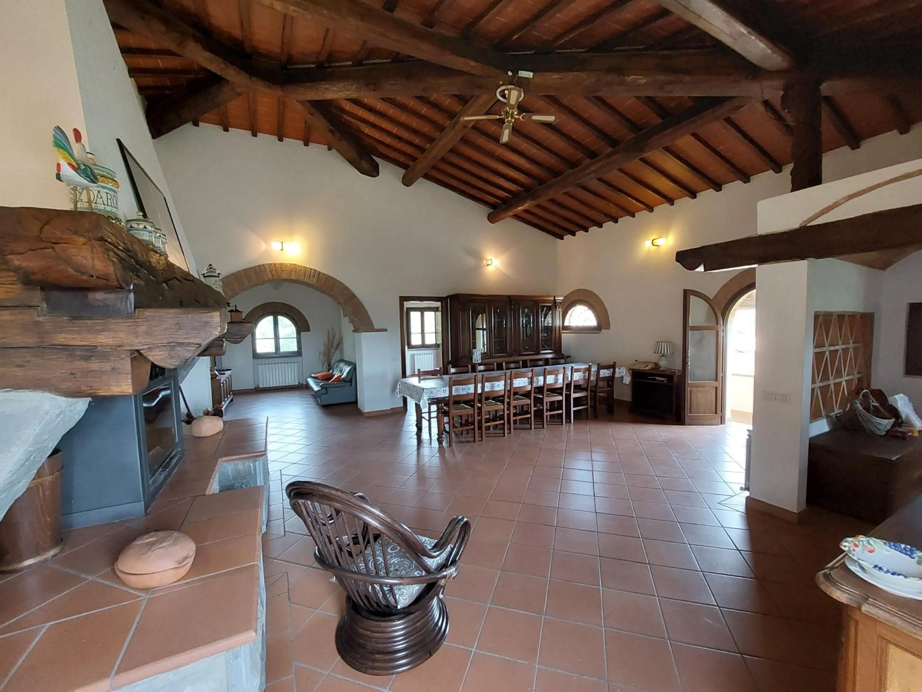 Communal lounge/ TV room in Il Castellaccio di Figline