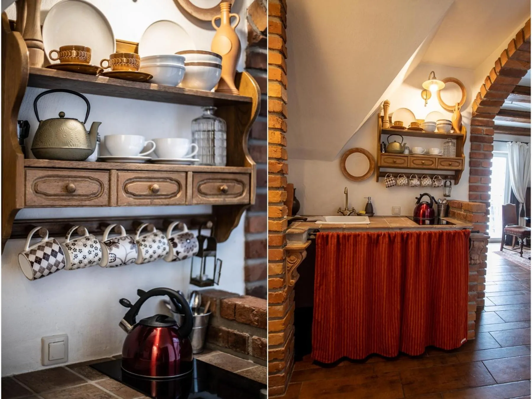 Kitchen or kitchenette in Villa Toscana Boutique