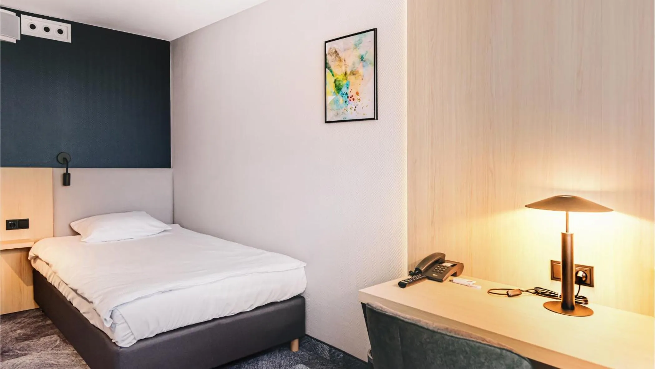 Bed in Qubus Hotel Legnica