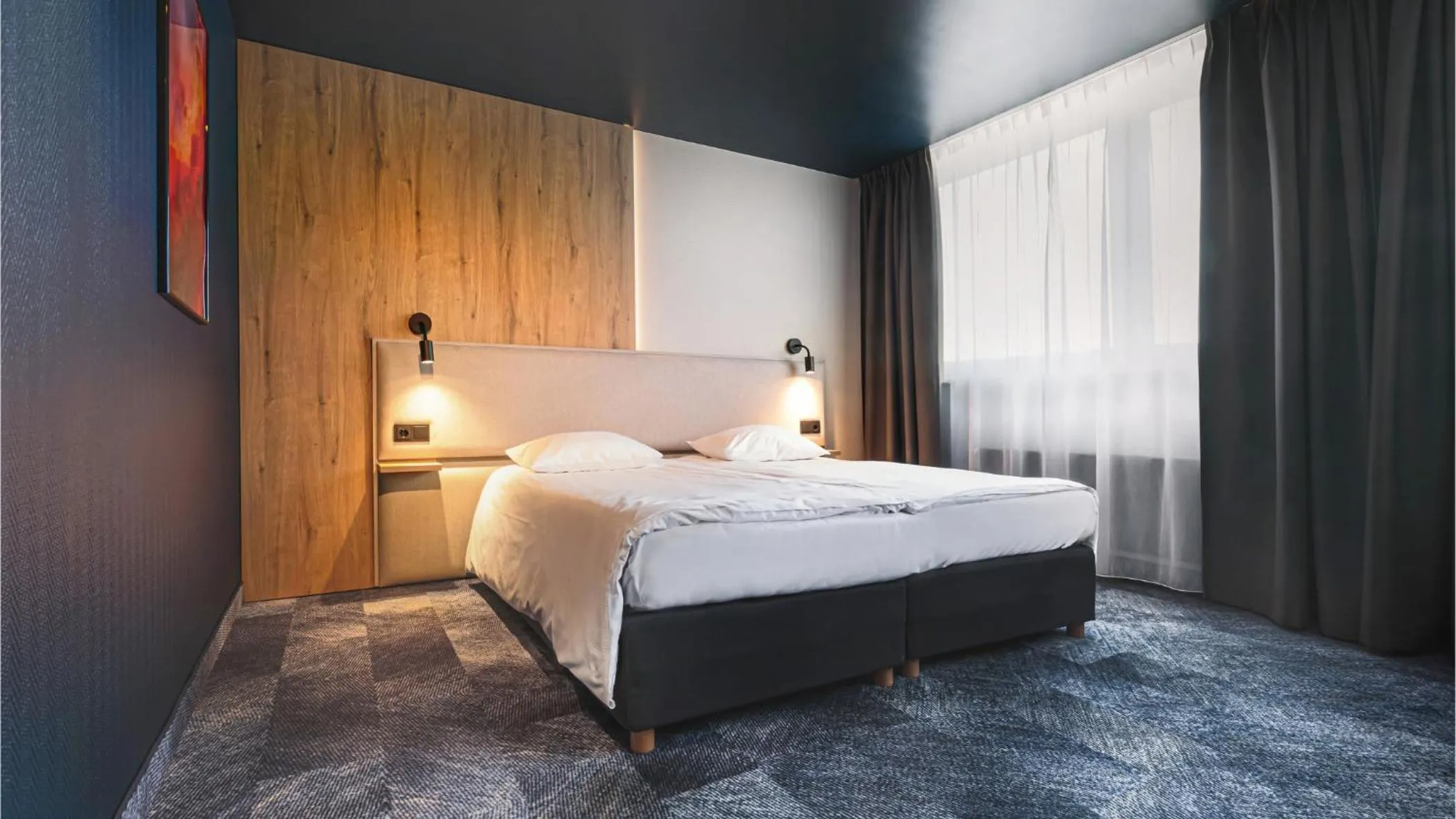 Bed in Qubus Hotel Legnica