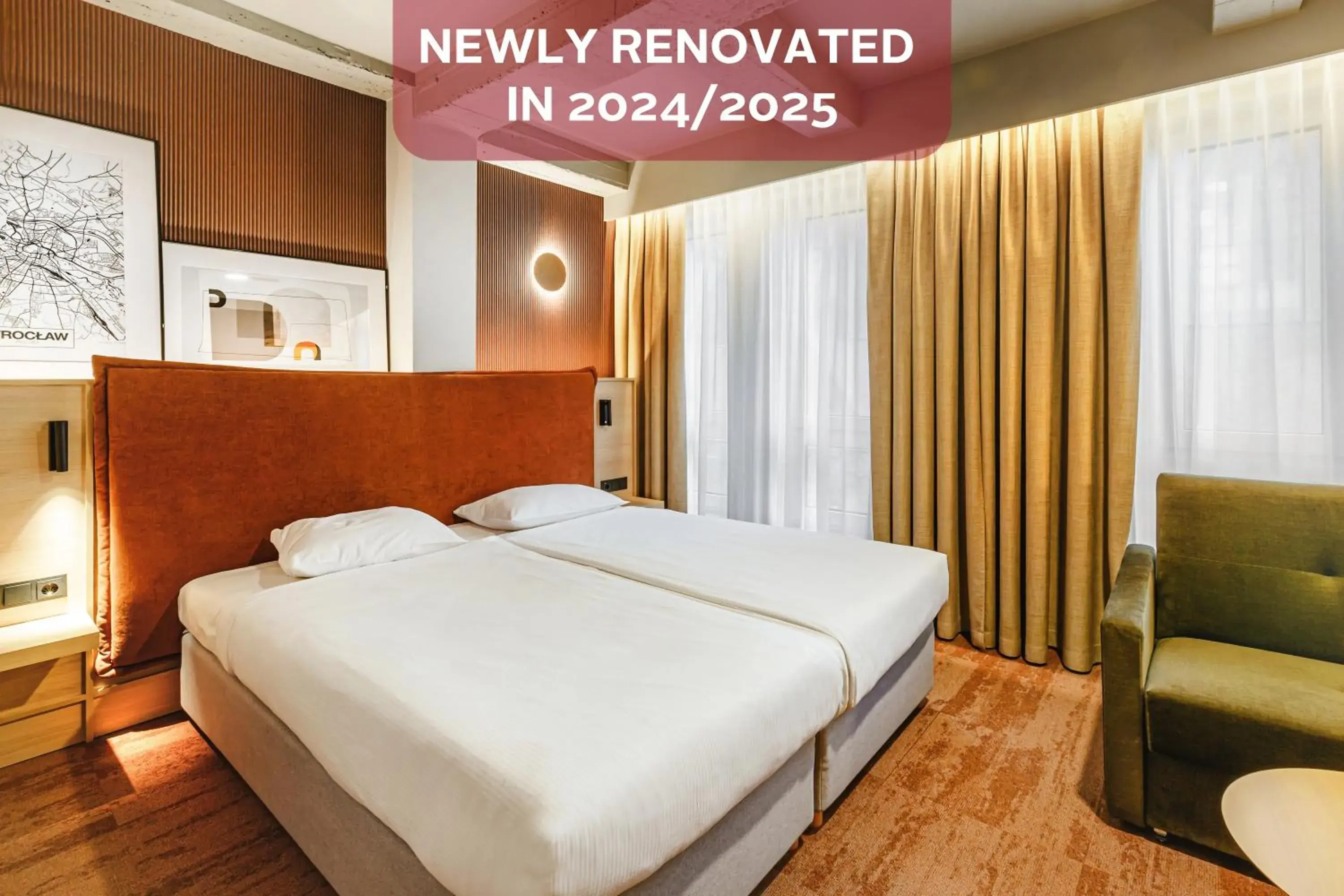 Bed in Qubus Hotel Wrocław Bed in Qubus Hotel Wrocław