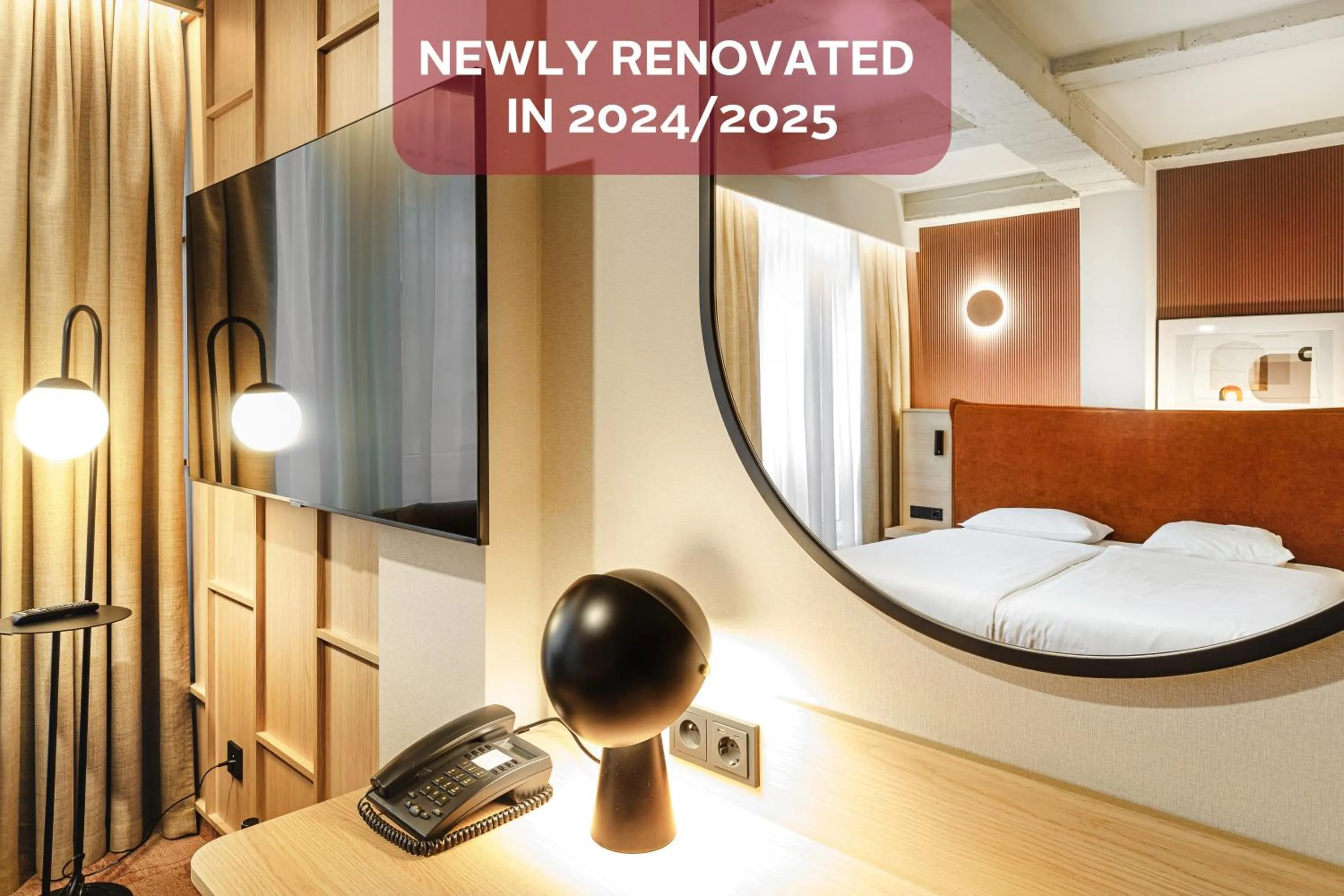 TV and multimedia, Bed in Qubus Hotel Wrocław