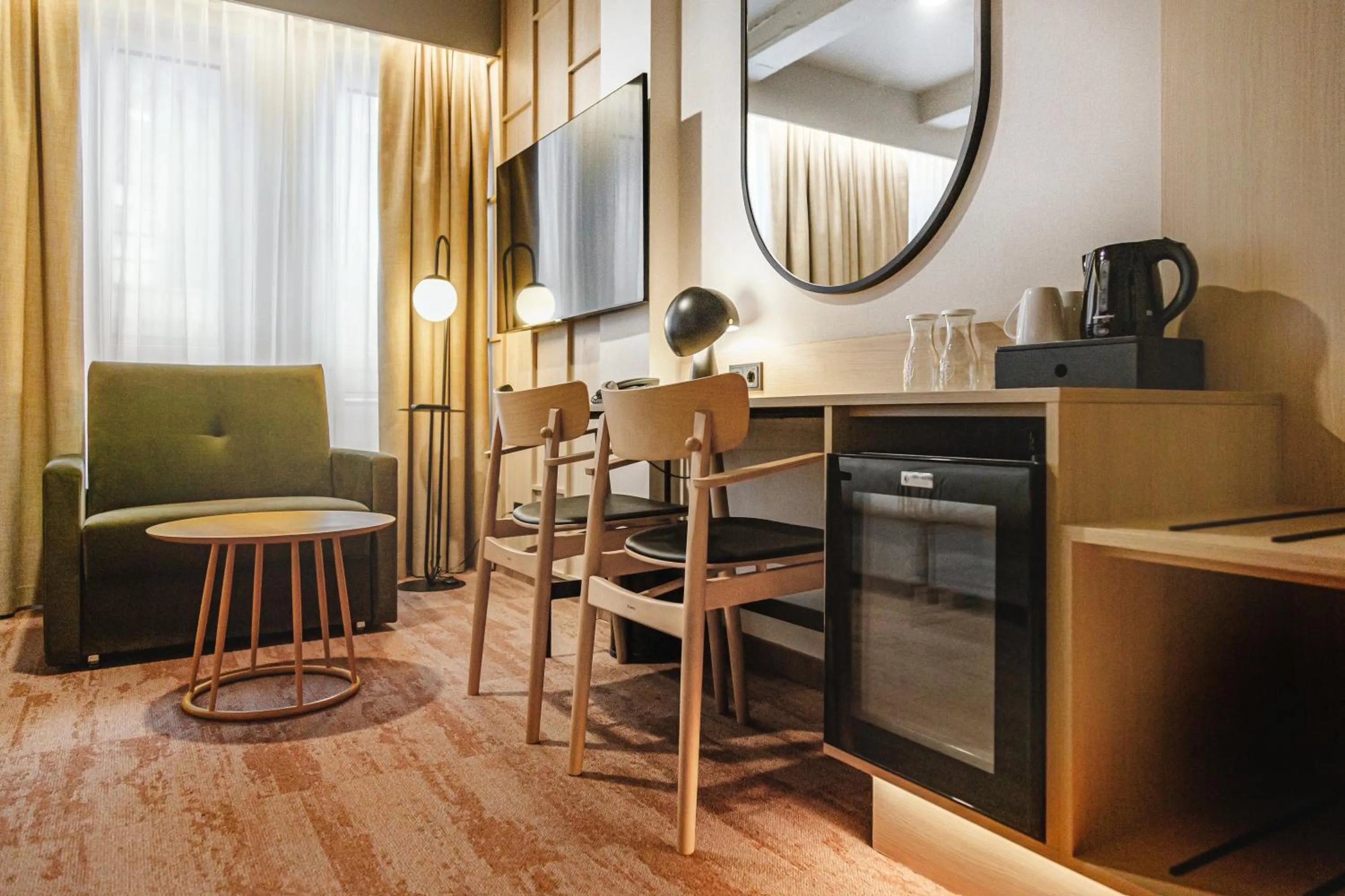 Seating area in Qubus Hotel Wrocław