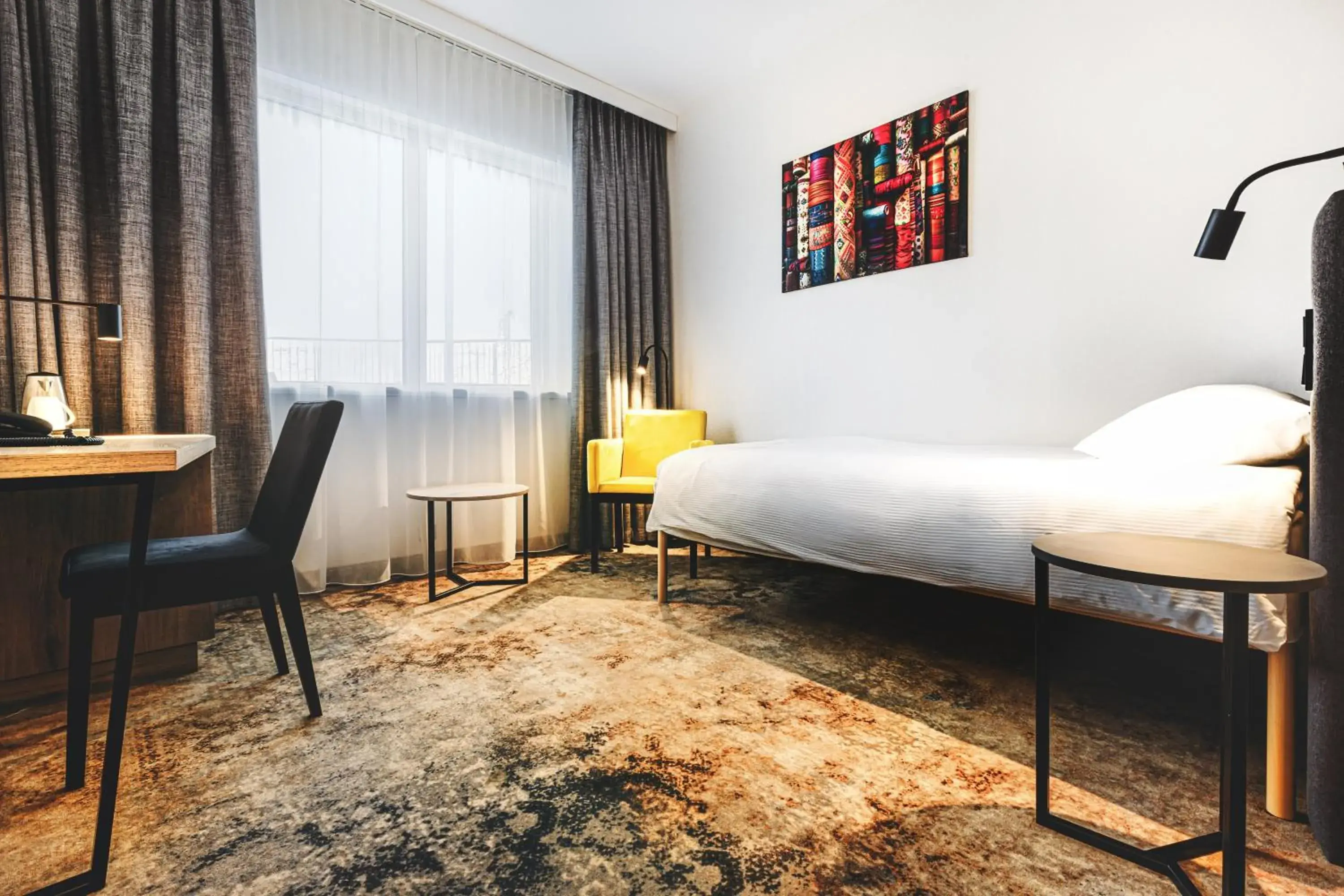 Bed in Qubus Hotel Łódź Bed in Qubus Hotel Łódź