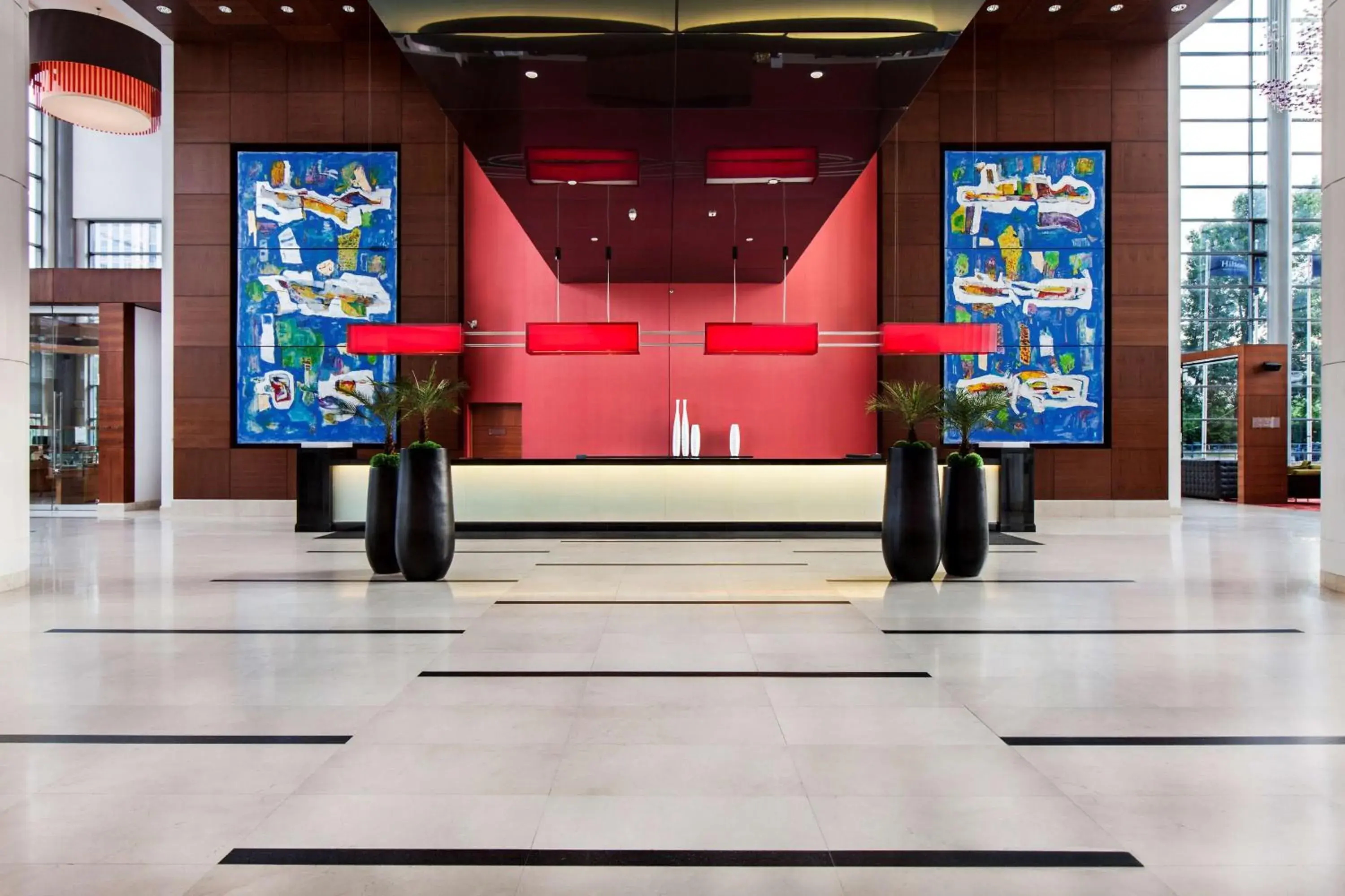 Lobby or reception in Hilton Warsaw City Hotel Lobby or reception in Hilton Warsaw City Hotel