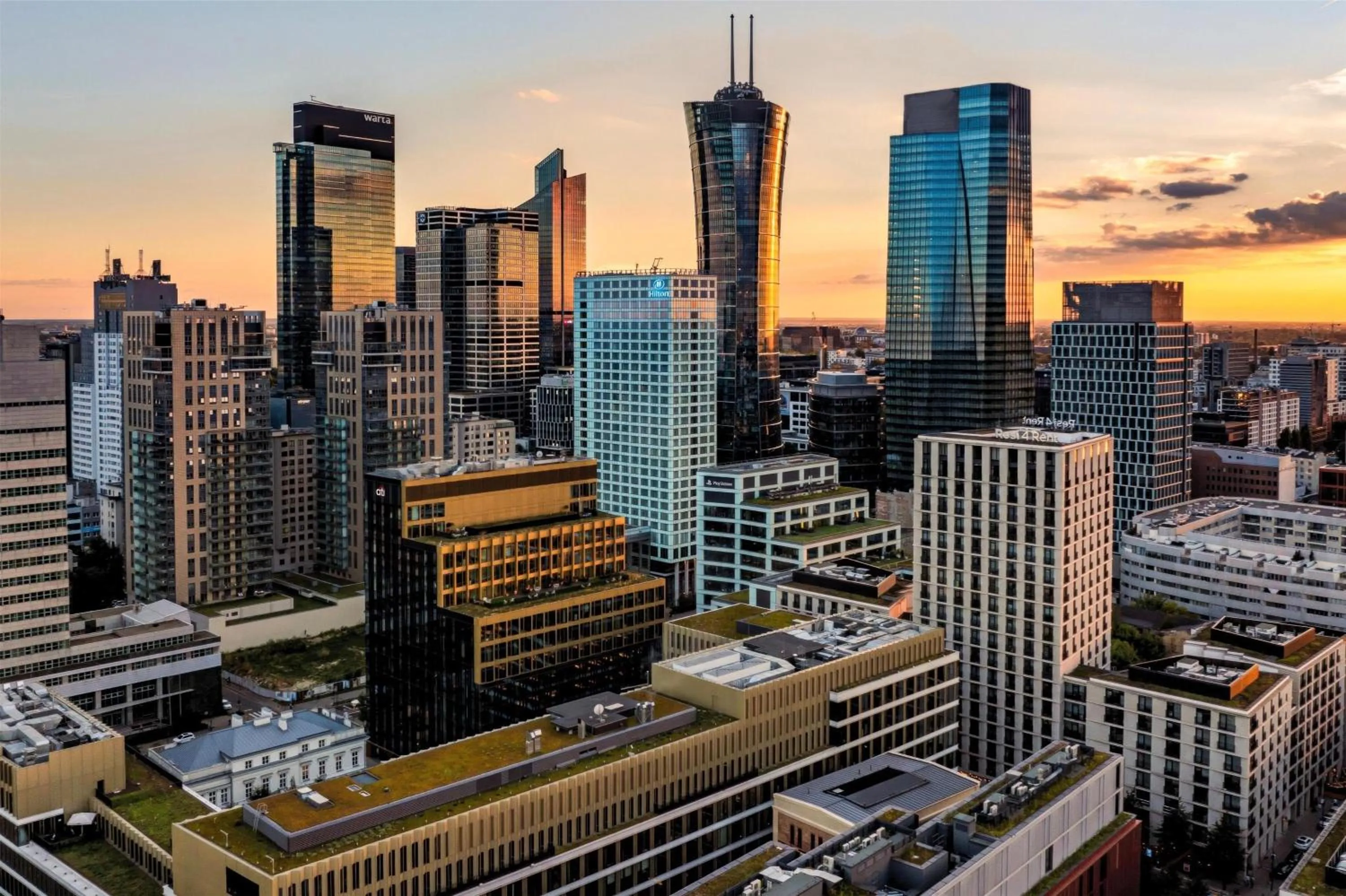Property building in Hilton Warsaw City Hotel