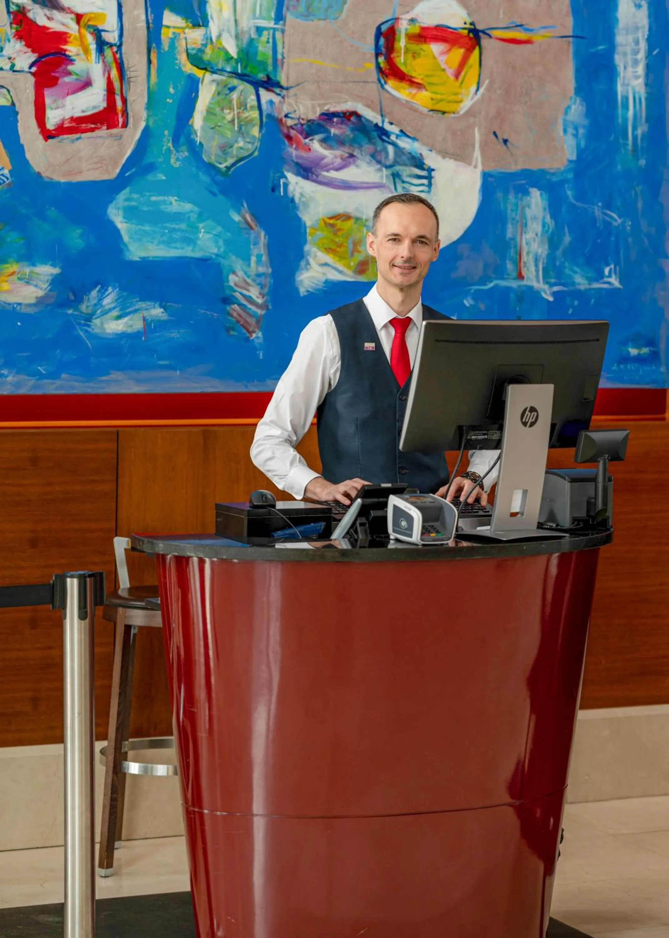 Staff in Hilton Warsaw City Hotel