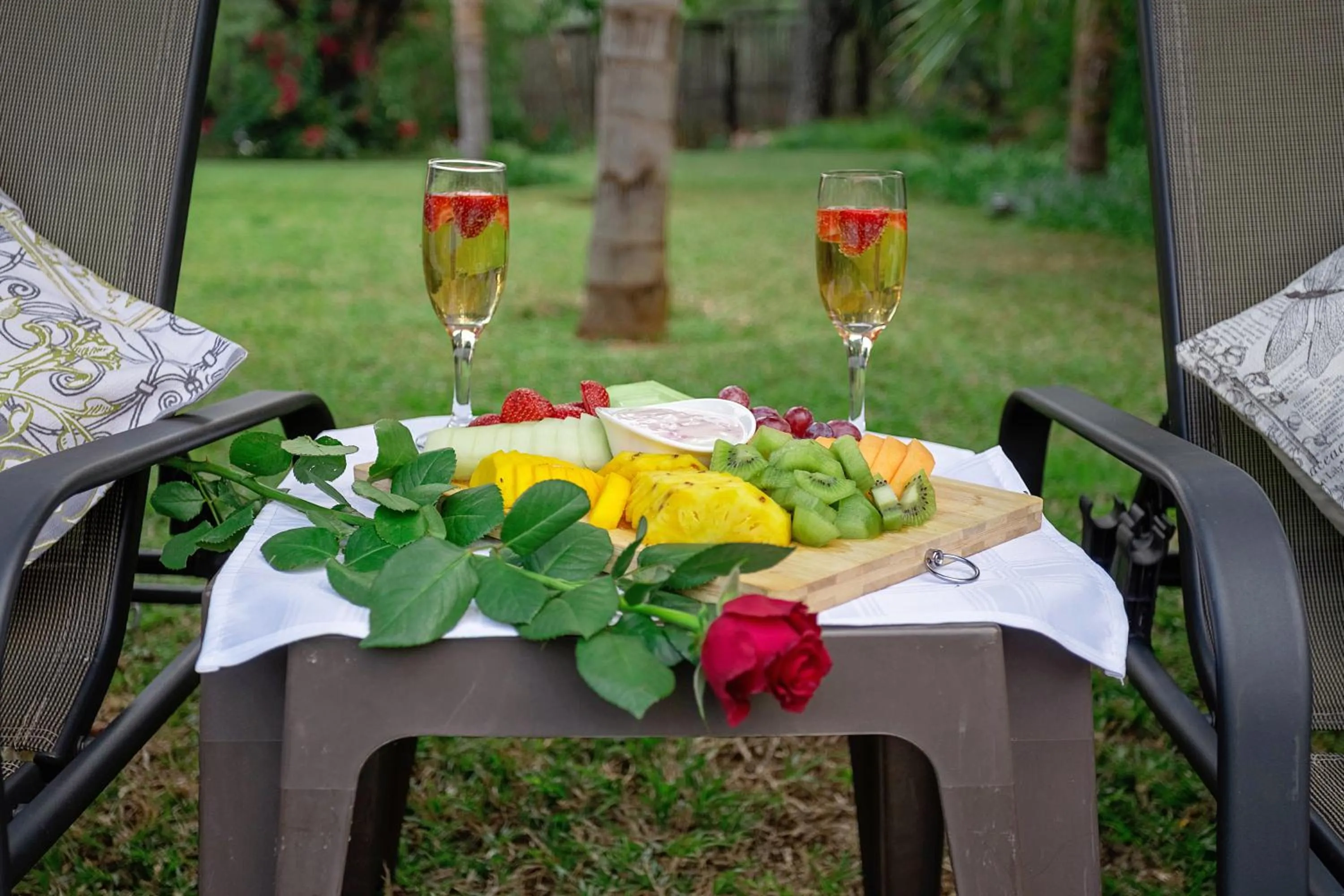 Food close-up in Three Oaks and an Aloe Boutique Hotel