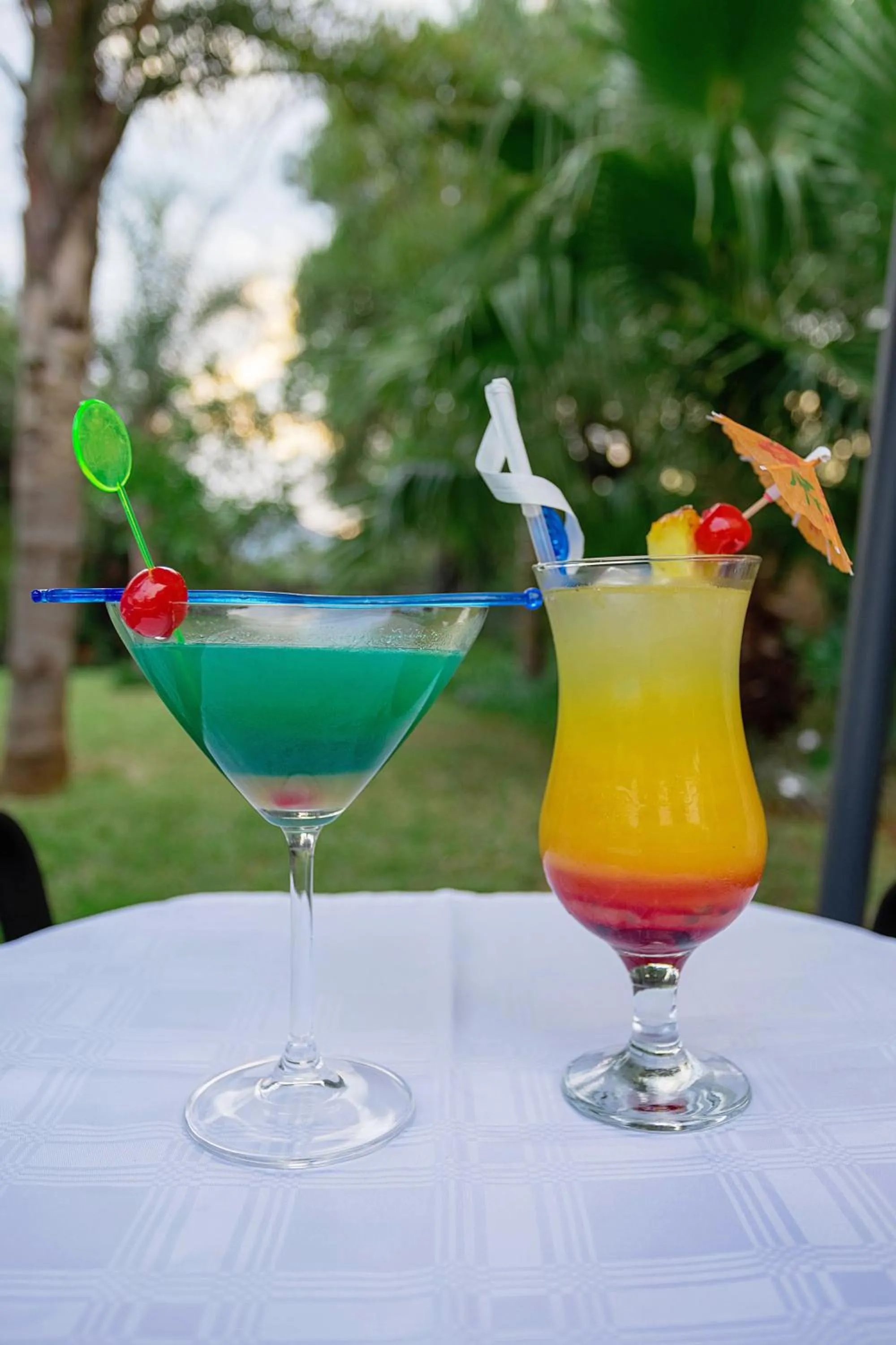 Alcoholic drinks in Three Oaks and an Aloe Boutique Hotel