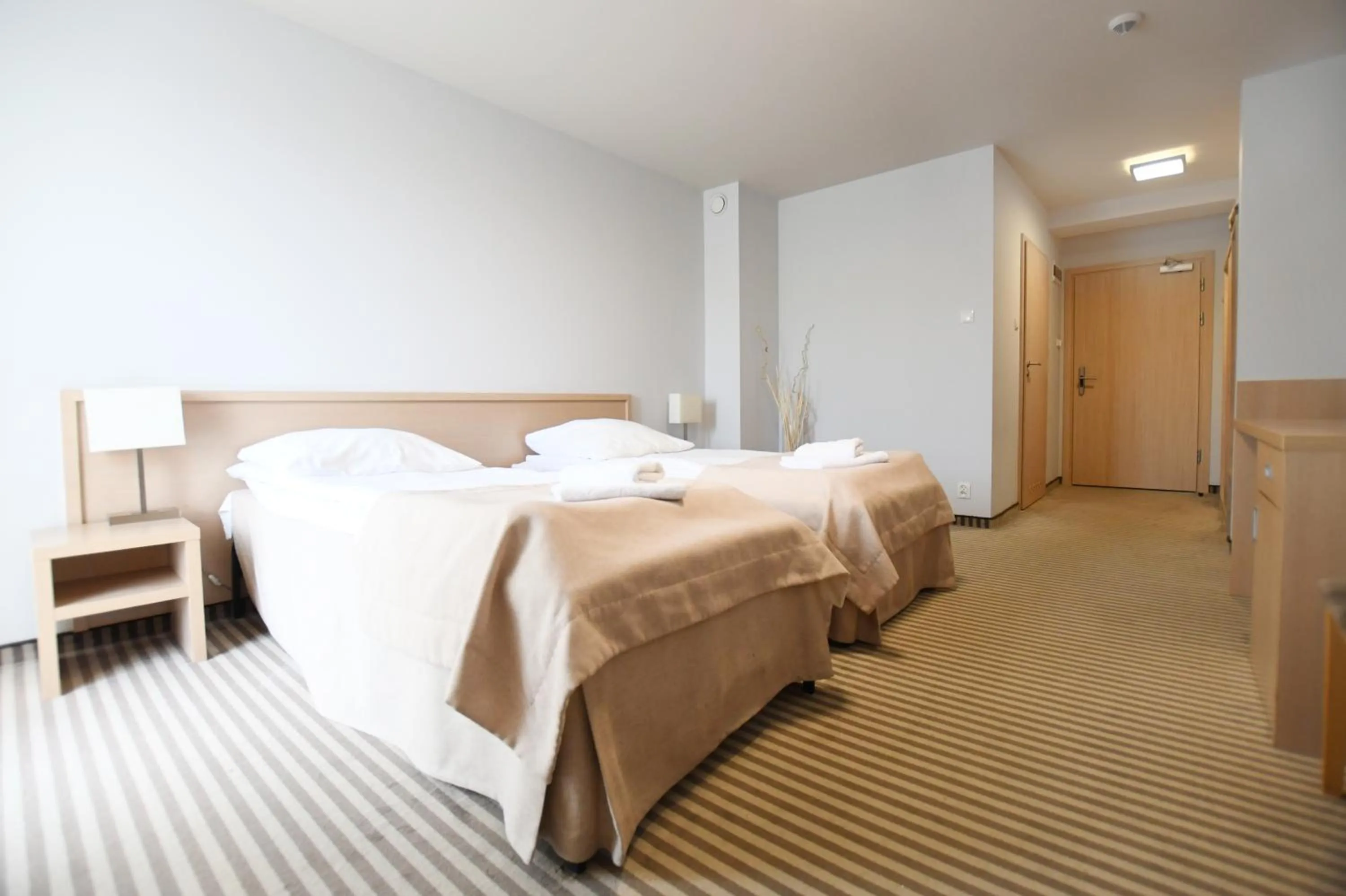 Shower, Bed in Geovita Dźwirzyno