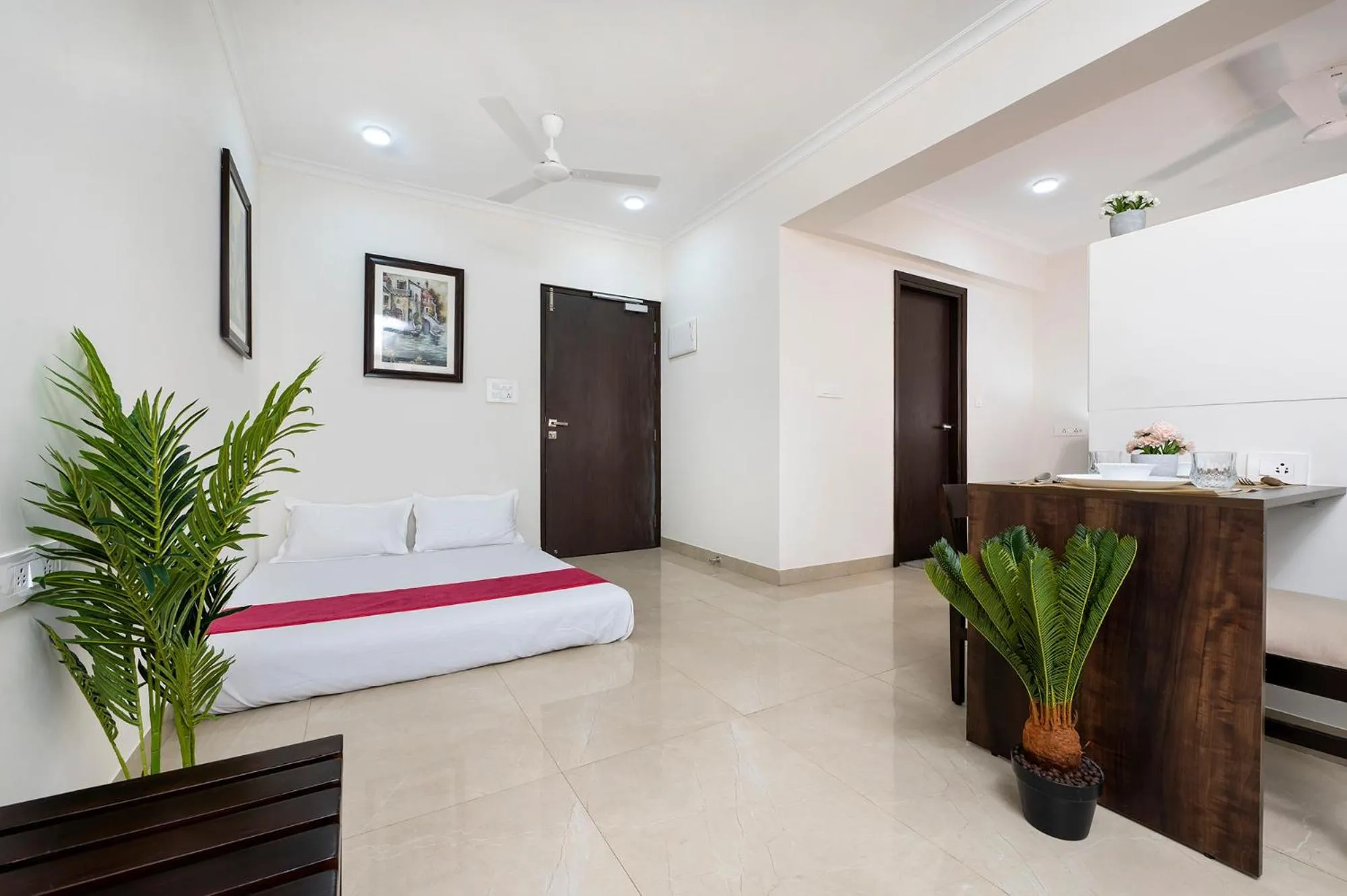 Bed in Palm Stay - Studios & Rooms