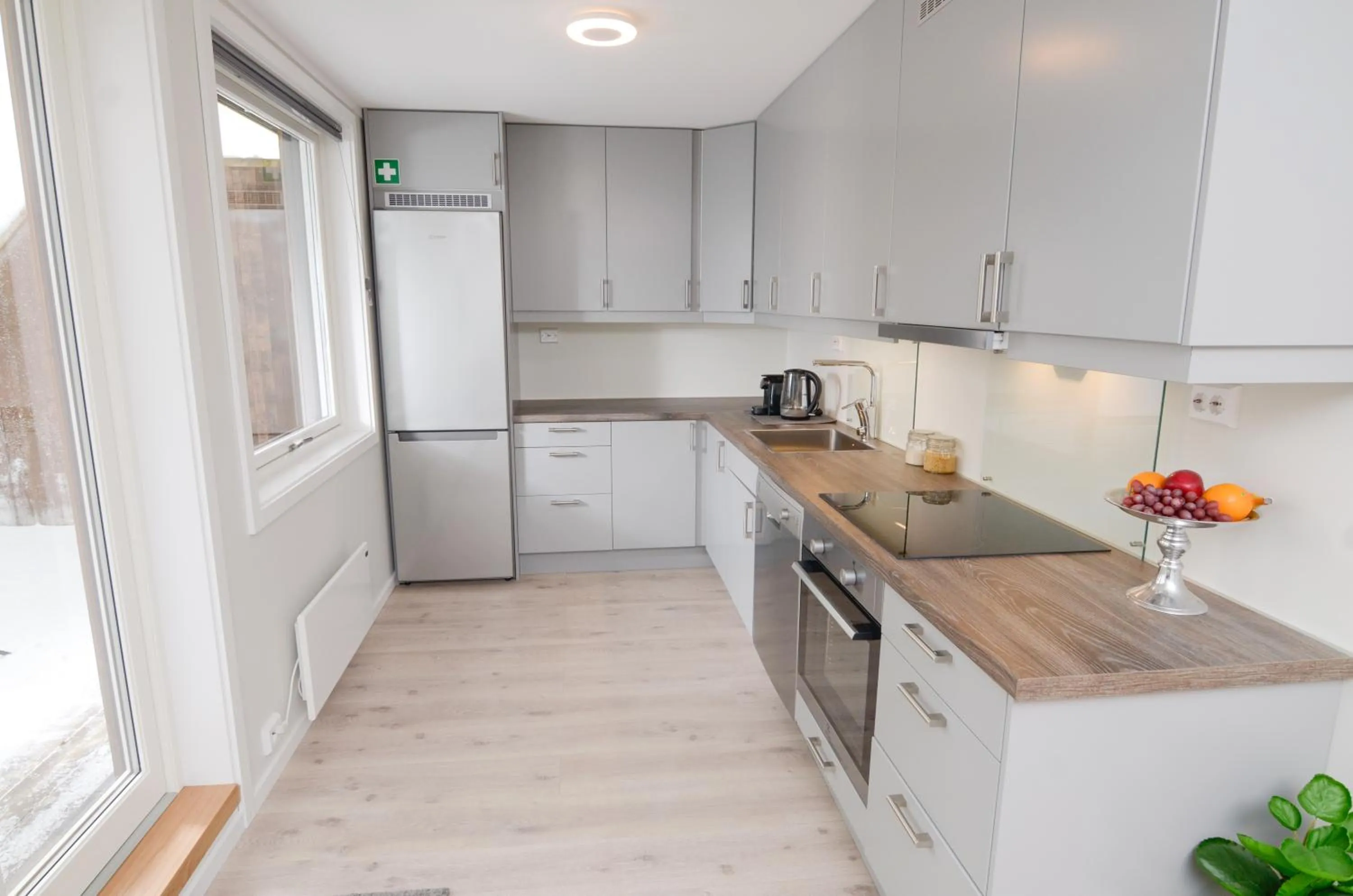 Kitchen or kitchenette in Haugetuft Apartments