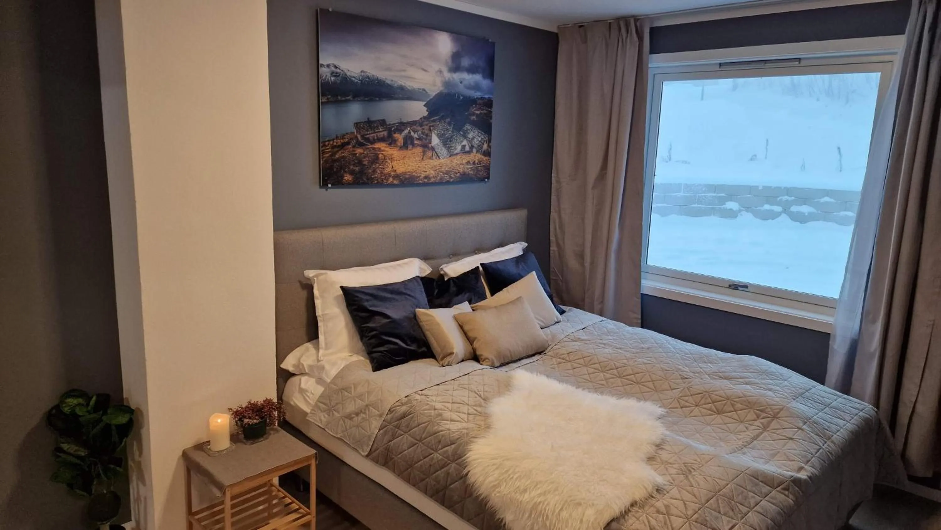 Bed in Haugetuft Apartments