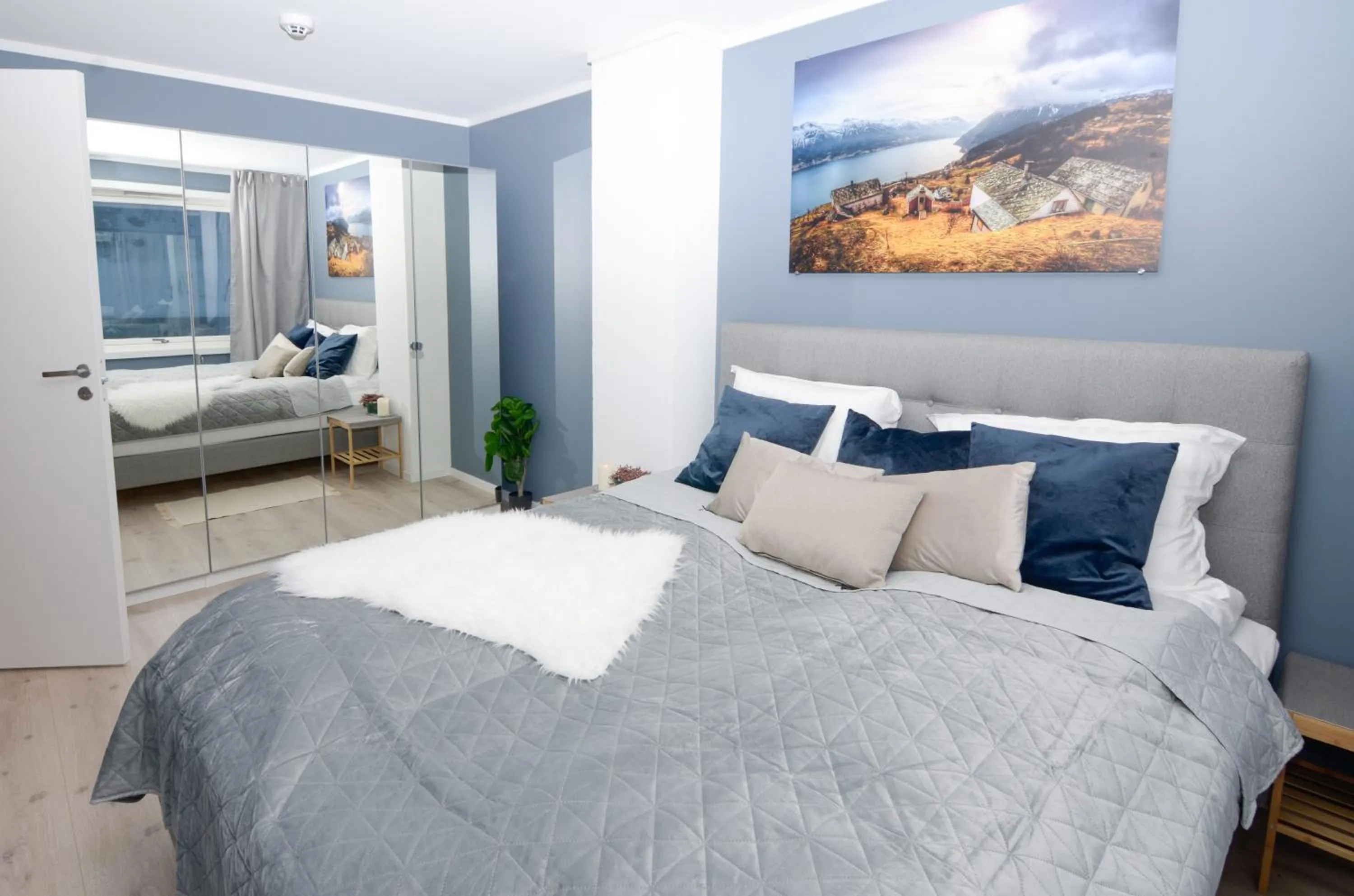 Bed in Haugetuft Apartments