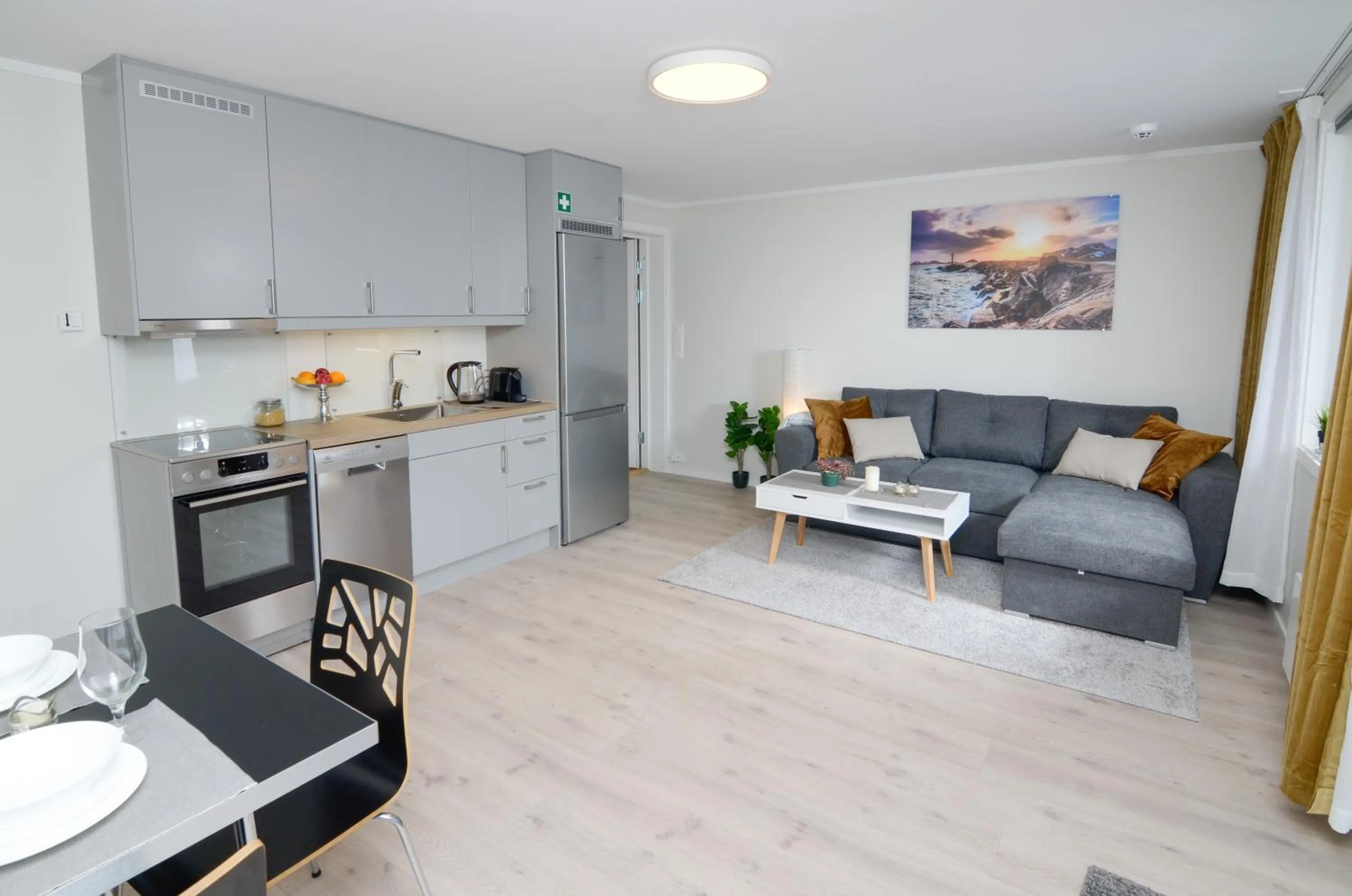 Kitchen or kitchenette in Haugetuft Apartments