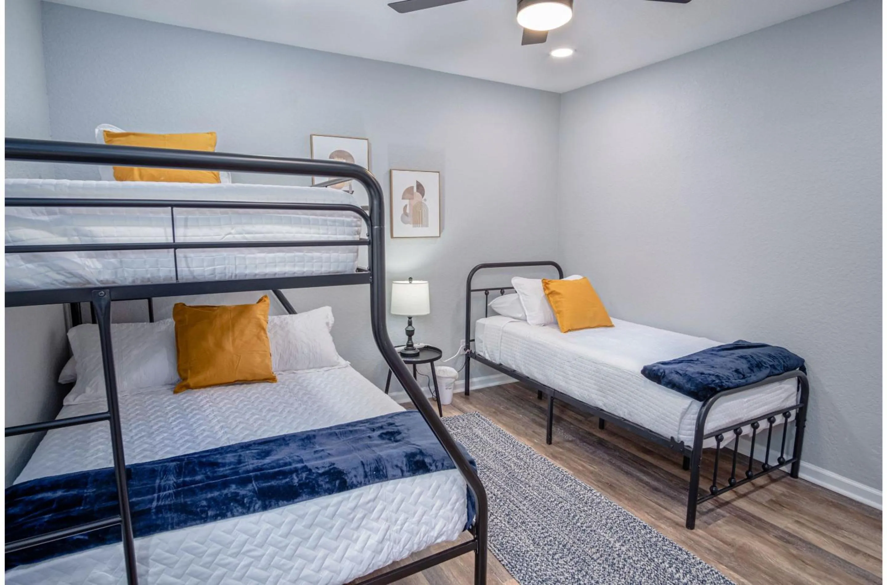 Bed in Captivating 4BR 2BA Home Near Awesome Downtown